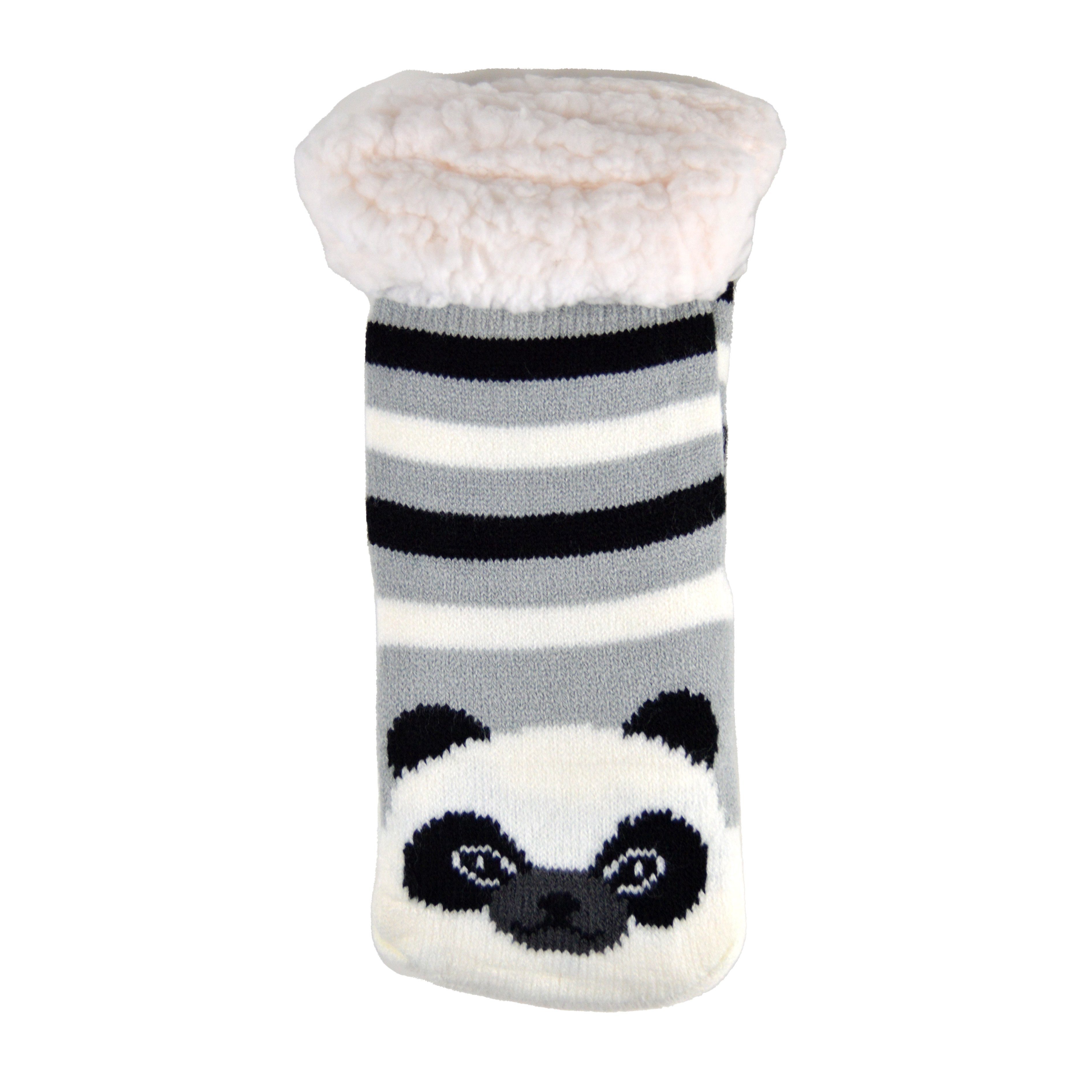 Frostfighter Haussocken Jungen Hüttensocken mit ABS Stoppersohle (1-Paar) Hüttenschuhe, Wolkenfutter, dicke sehr warme gefütterte Socken