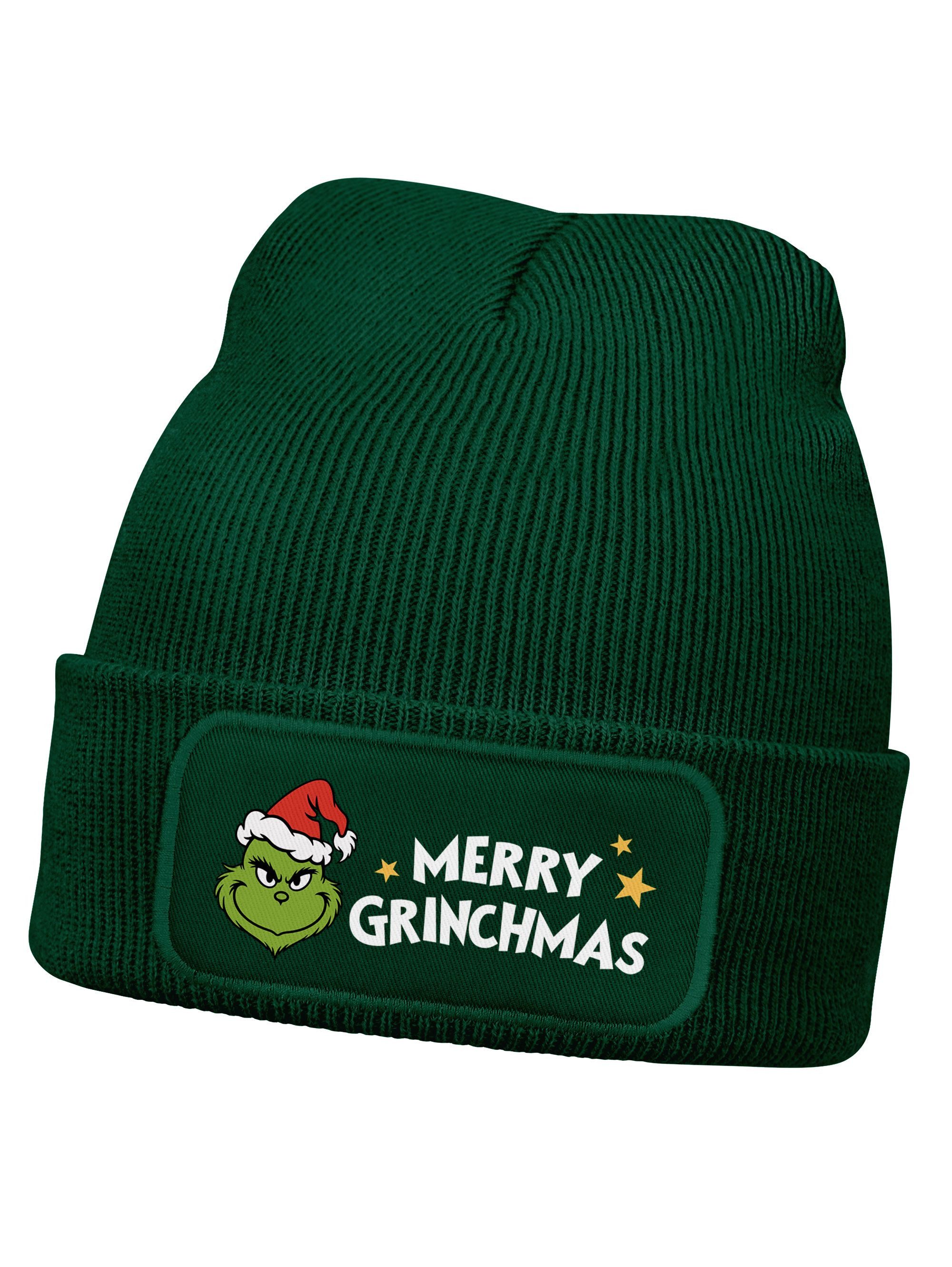 MoonWorks Beanie Kindermütze Spruch Weihnachten Merry Christmas Weihnachtsmuffel