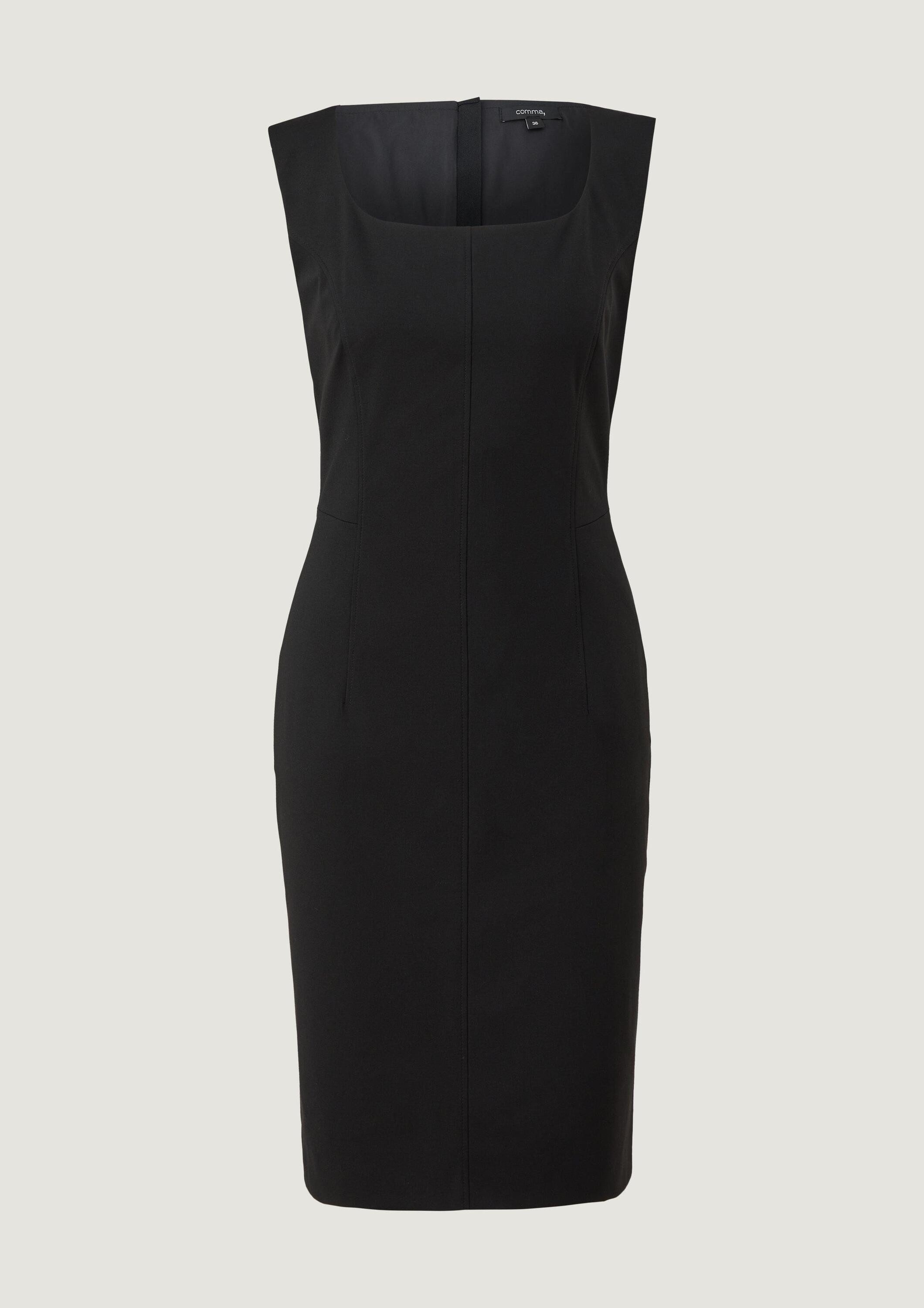 comma Minikleid Kleid Etuikleid aus Viskosestretch
