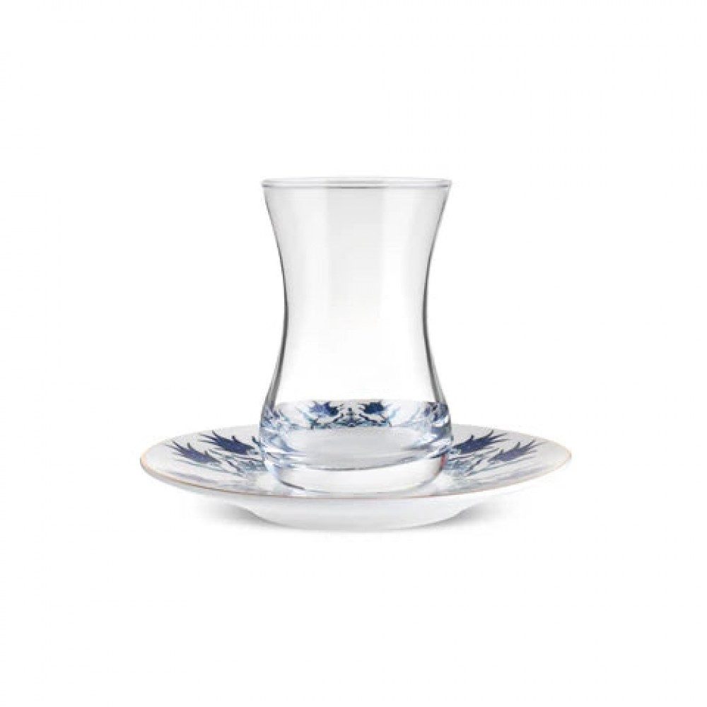 Karaca Teeservice Karaca Iznik Türkisches Teeset 12-teilig, Bone China, 6 Pers.