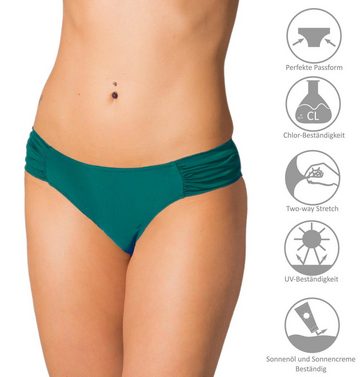 Aquarti Bikini-Hose Aquarti Damen Bikinihose mit seitlichen Raffungen