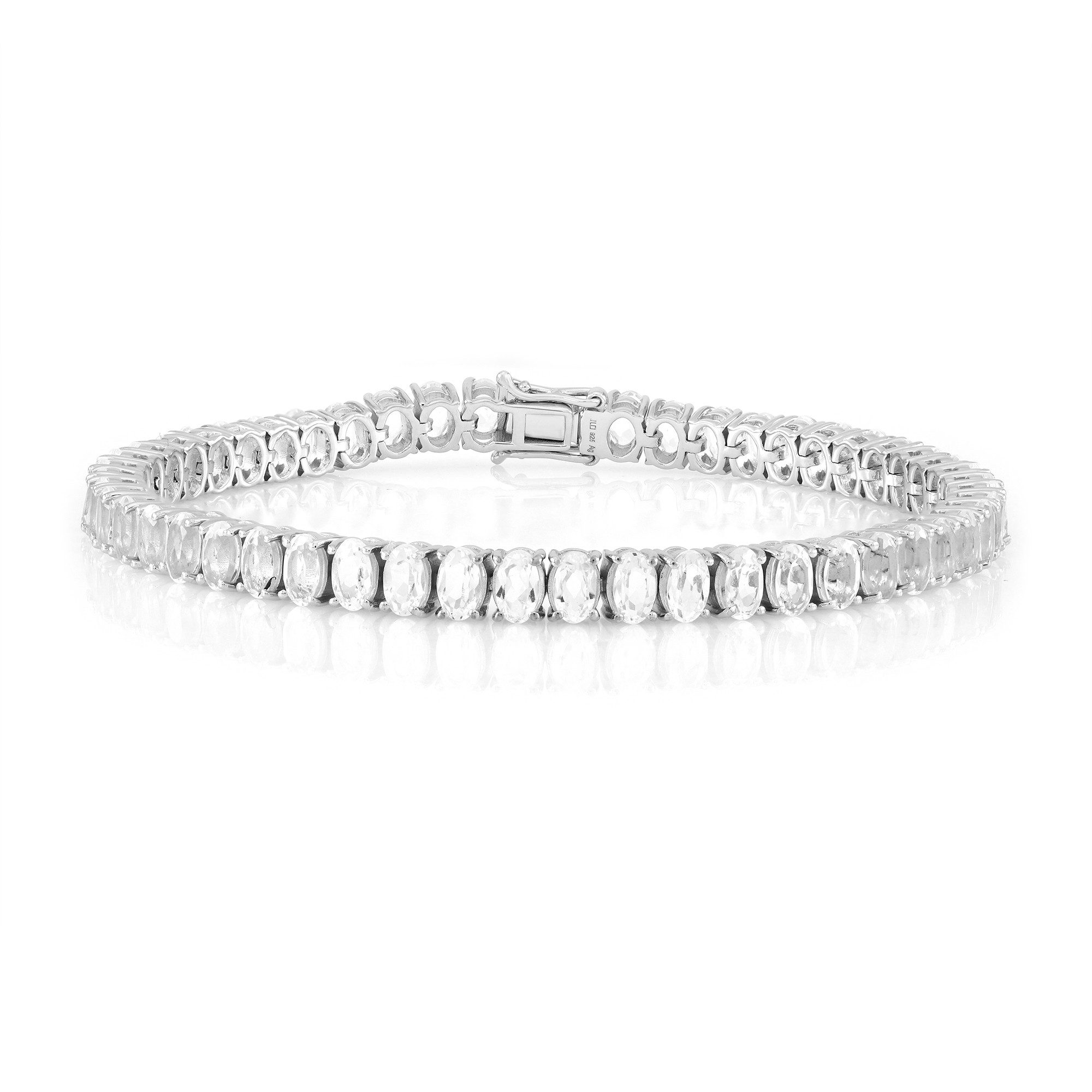 Cavill Silberarmband Cavill Armband Sterlingsilber platiert, 8,97 ct Ovalschliff, Damen (1-tlg)