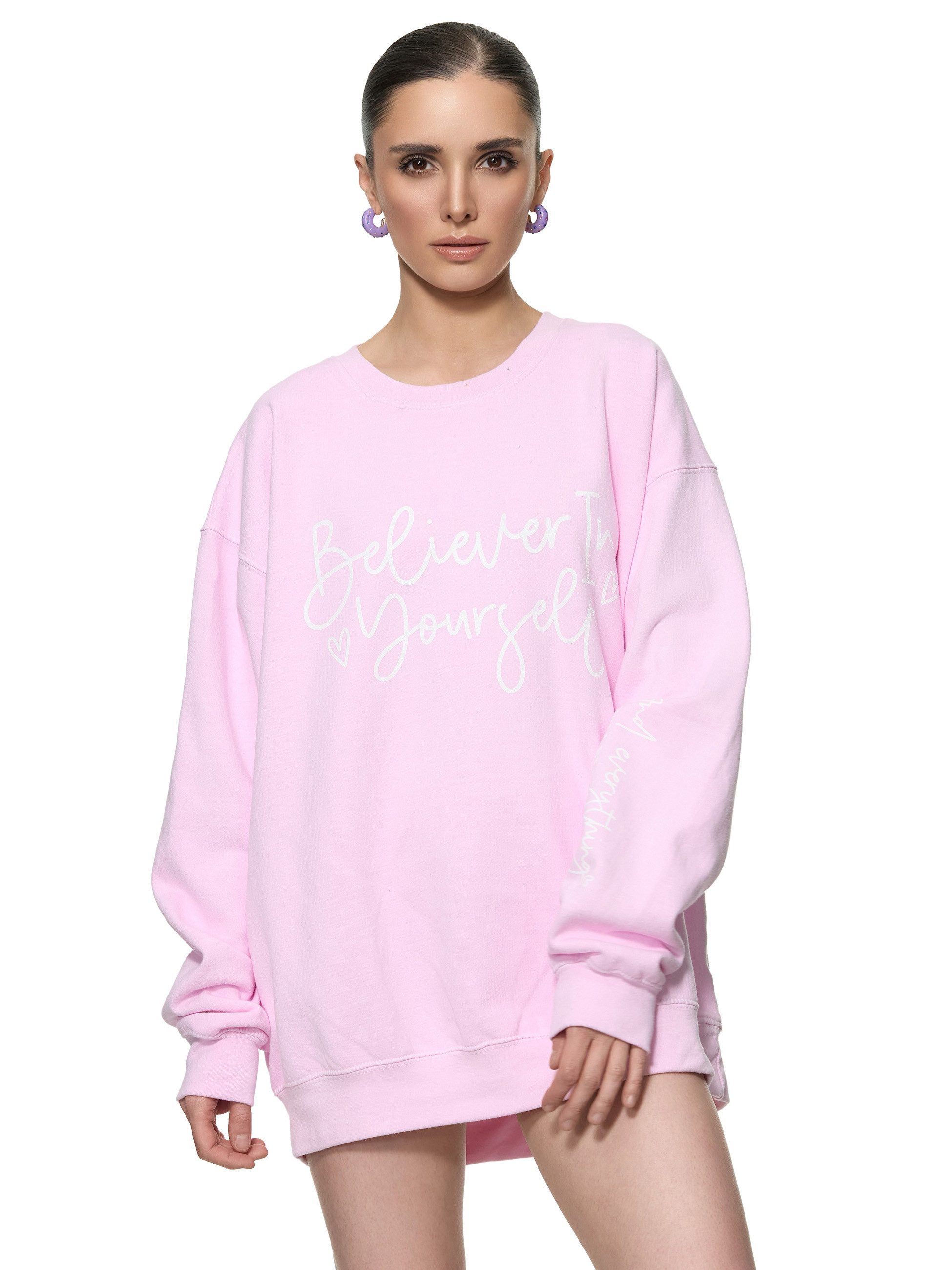 Worldclassca Sweatshirt Worldclassca Oversized Sweatshirt BELIVE günstig online kaufen