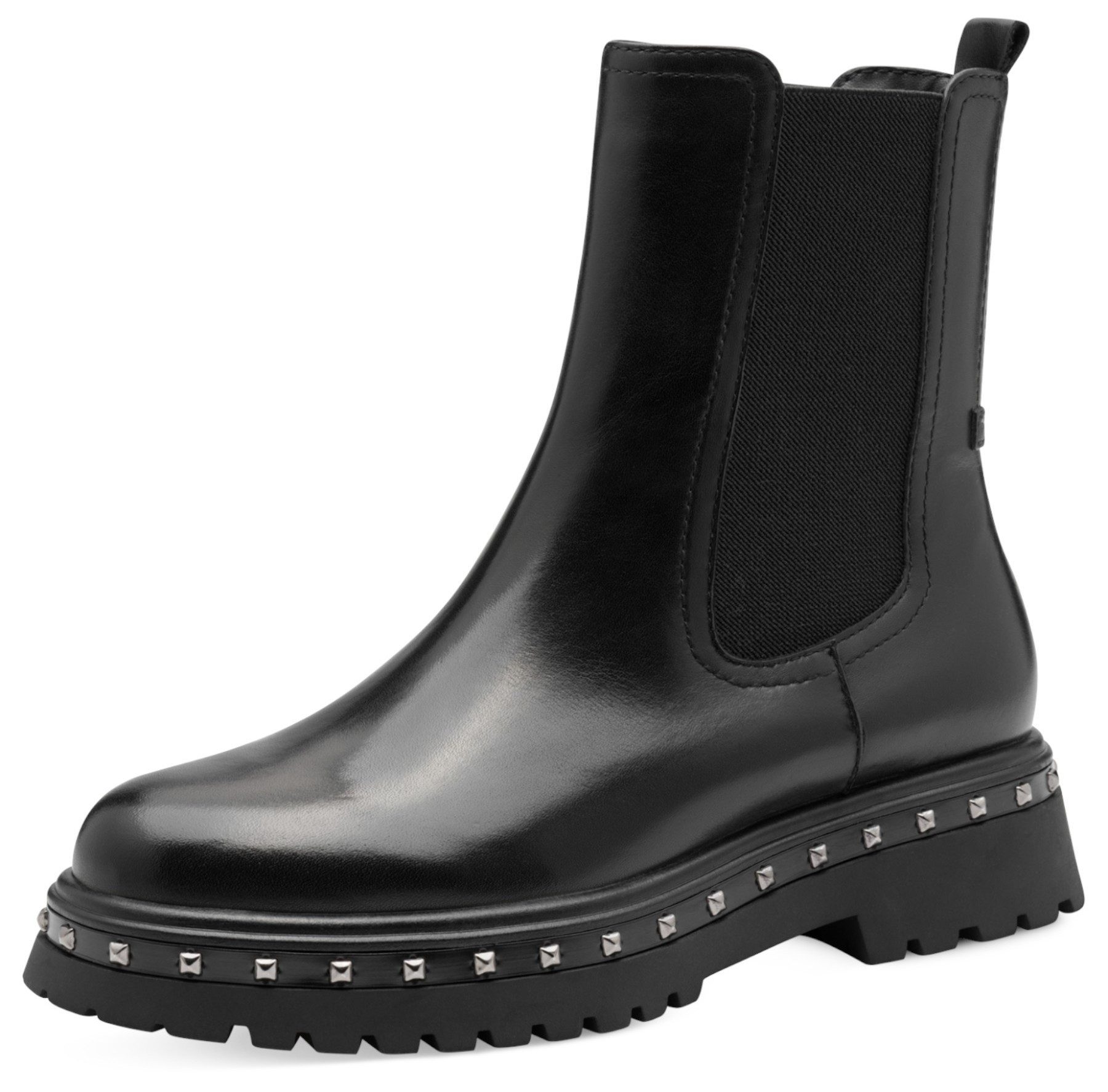 1-25424-45 001 Black Stiefelette