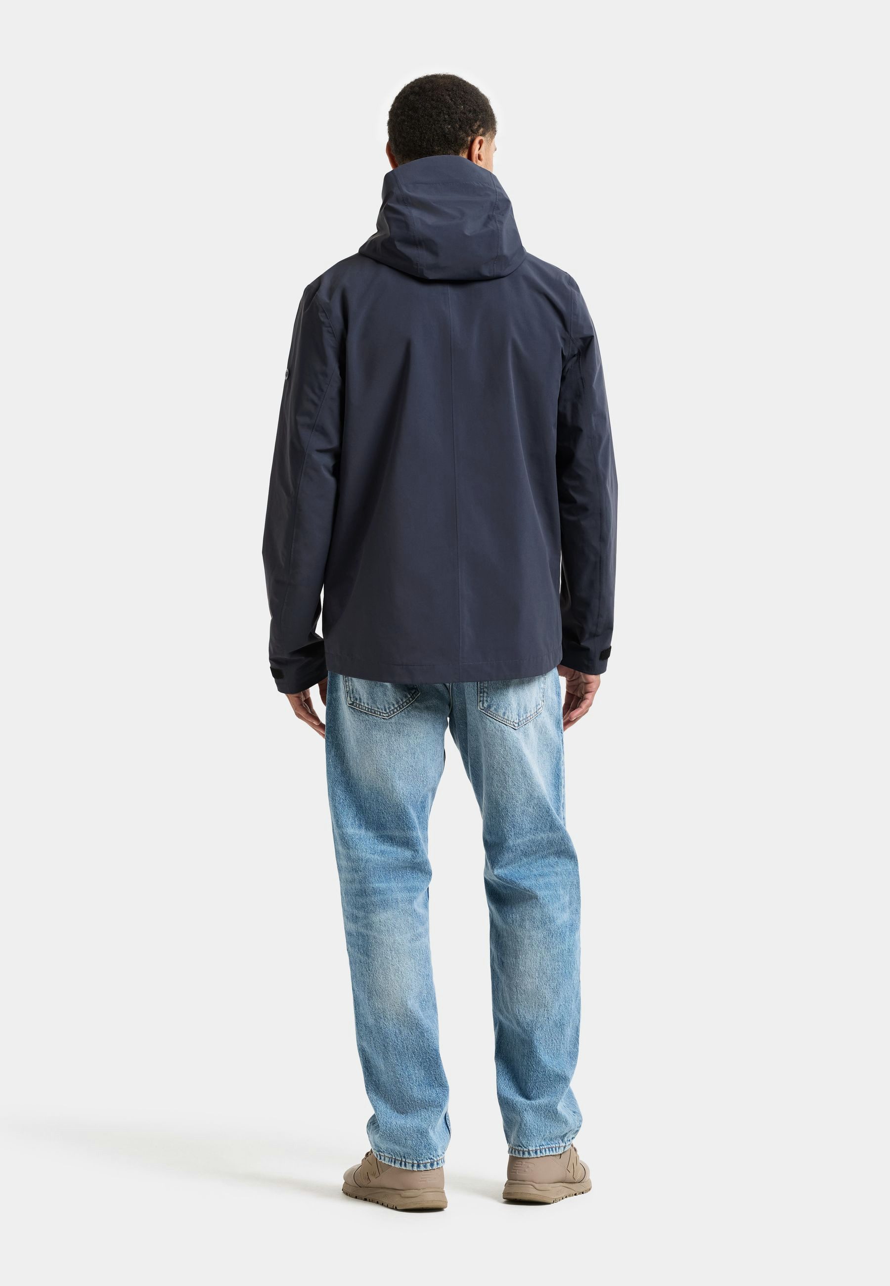 Didriksons Allwetterjacke Herren Übergangsjacke Wasserdicht LOGAN mit Kapuze mit Taschen – Bild 4 von 5