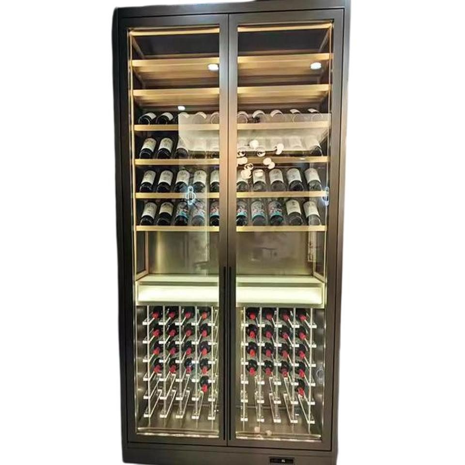 JVmoebel Weinschrank Glas Weinschrank Weinlagerregal Weindisplay Flaschenständer Weinmöbel (1-St) Made in Europe