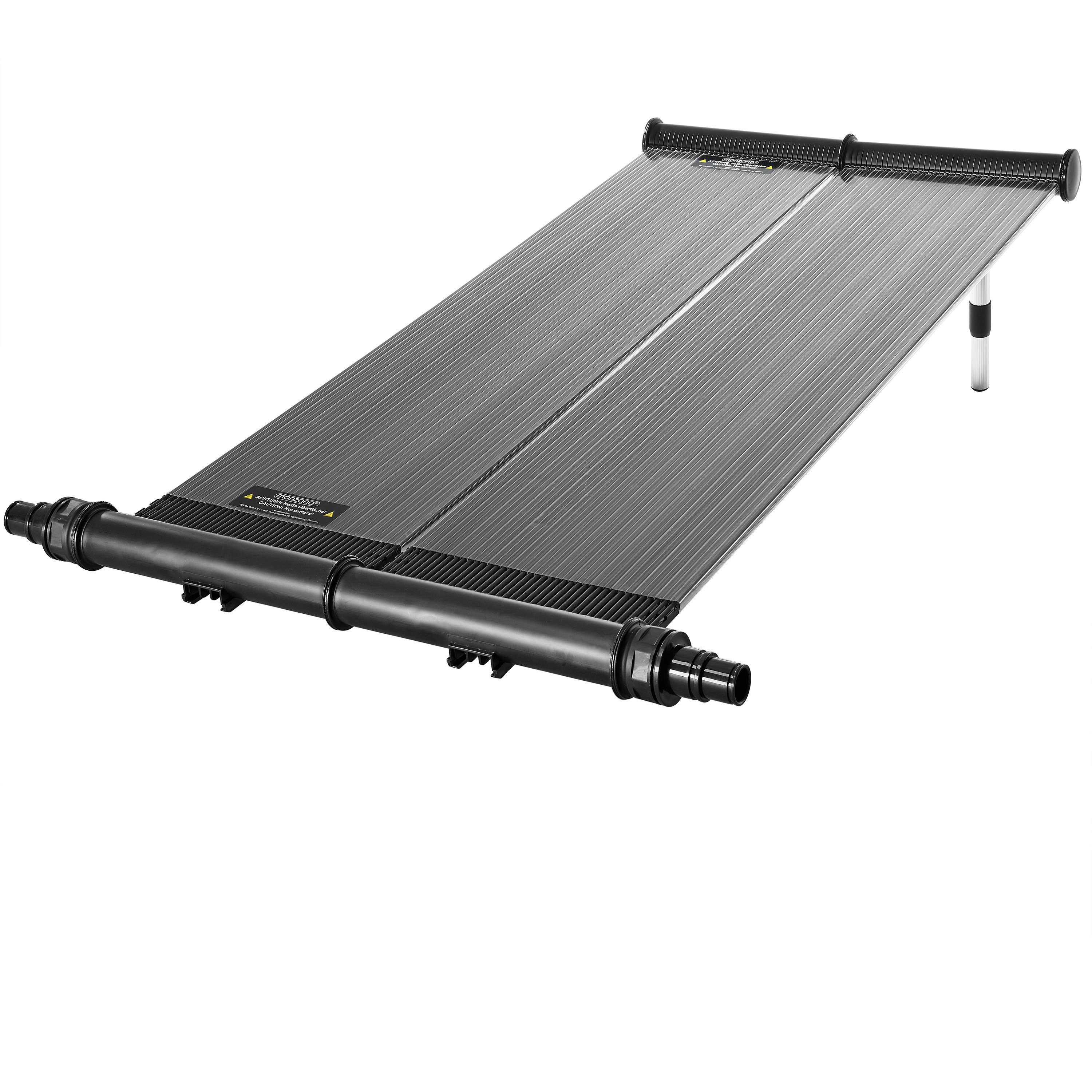 monzana Pool-Wärmepumpe, Monzana Pool Solarheizung mit Anschlüssen 38mm 116x66cm