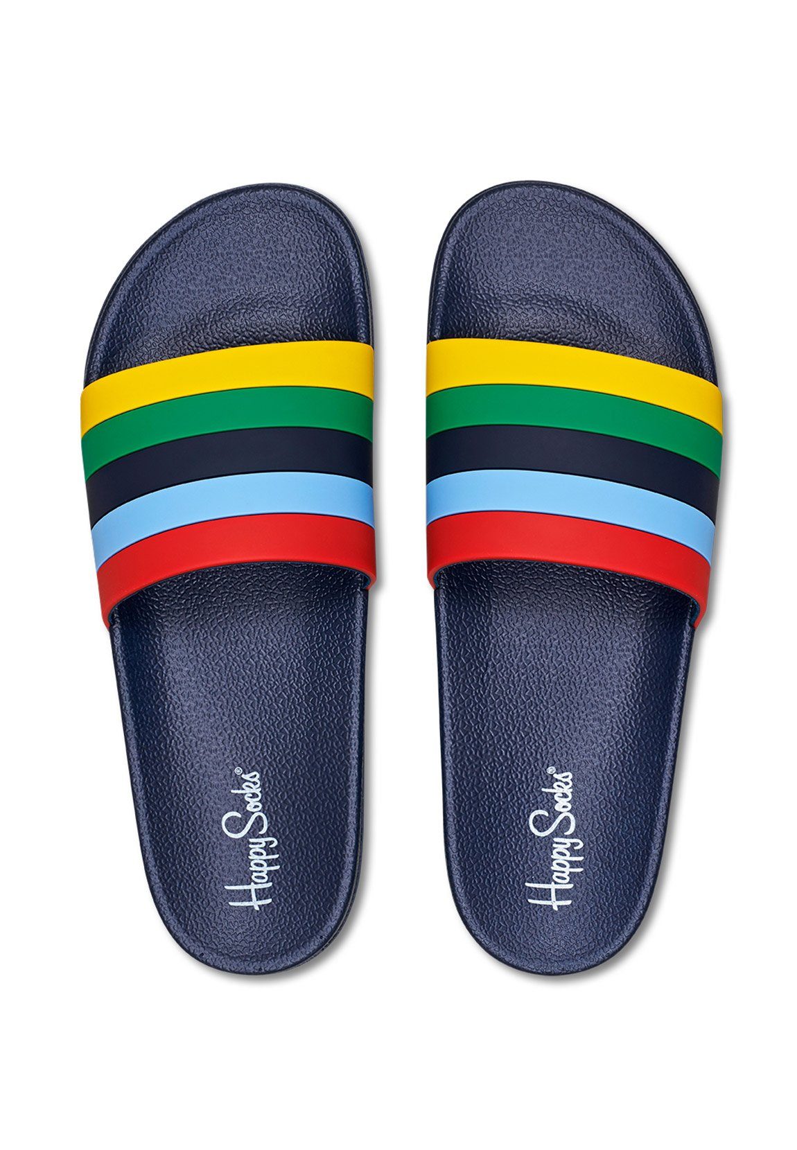Happy Socks Badelatschen STRIPE STR114-6500 Dunkelblau Badesandale