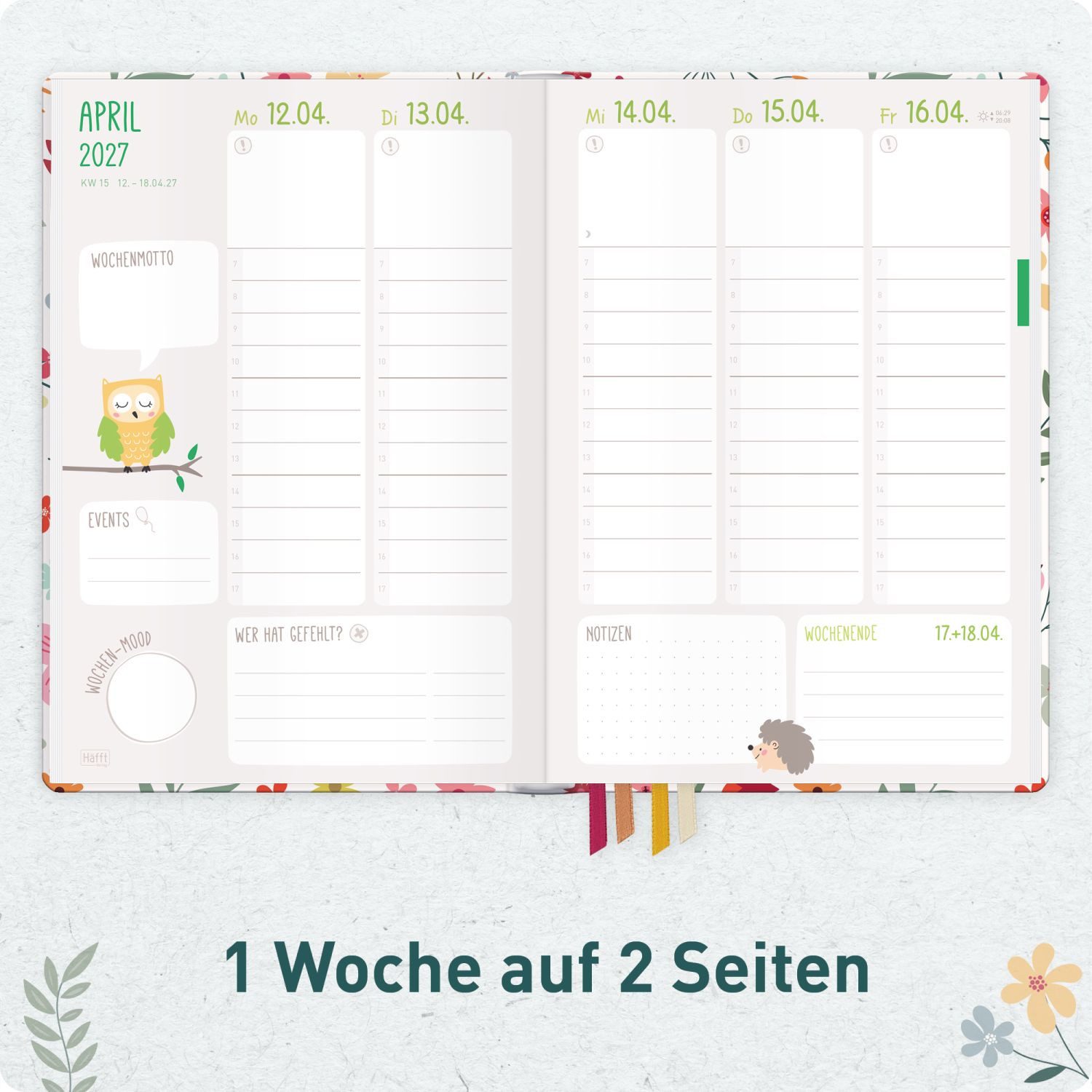Häfft Lehrerkalender Erzieher-Planer 2026/2027 / A5+ – Bild 4 von 5