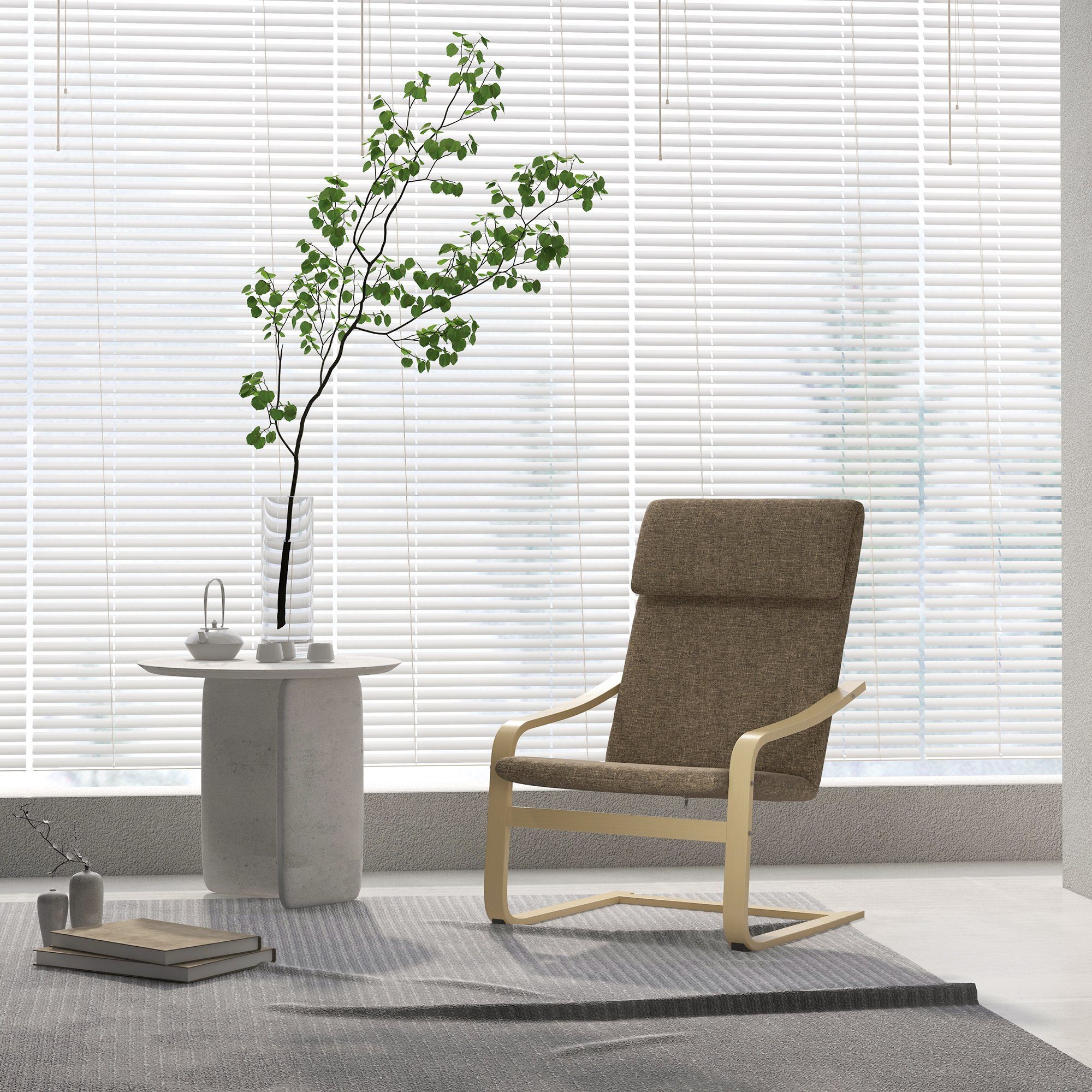 HOMCOM Relaxsessel Ruhesessel mit Kopfkissen für Wohnzimmer (Relaxstuhl mit günstig online kaufen