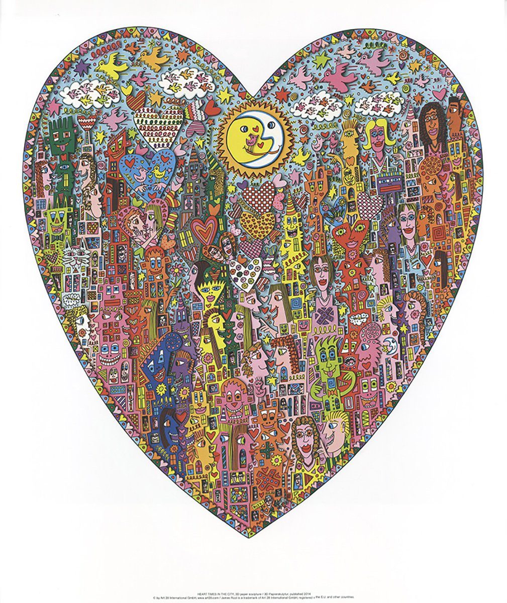 BillerAntik Kunstdruck Heart times in the günstig online kaufen