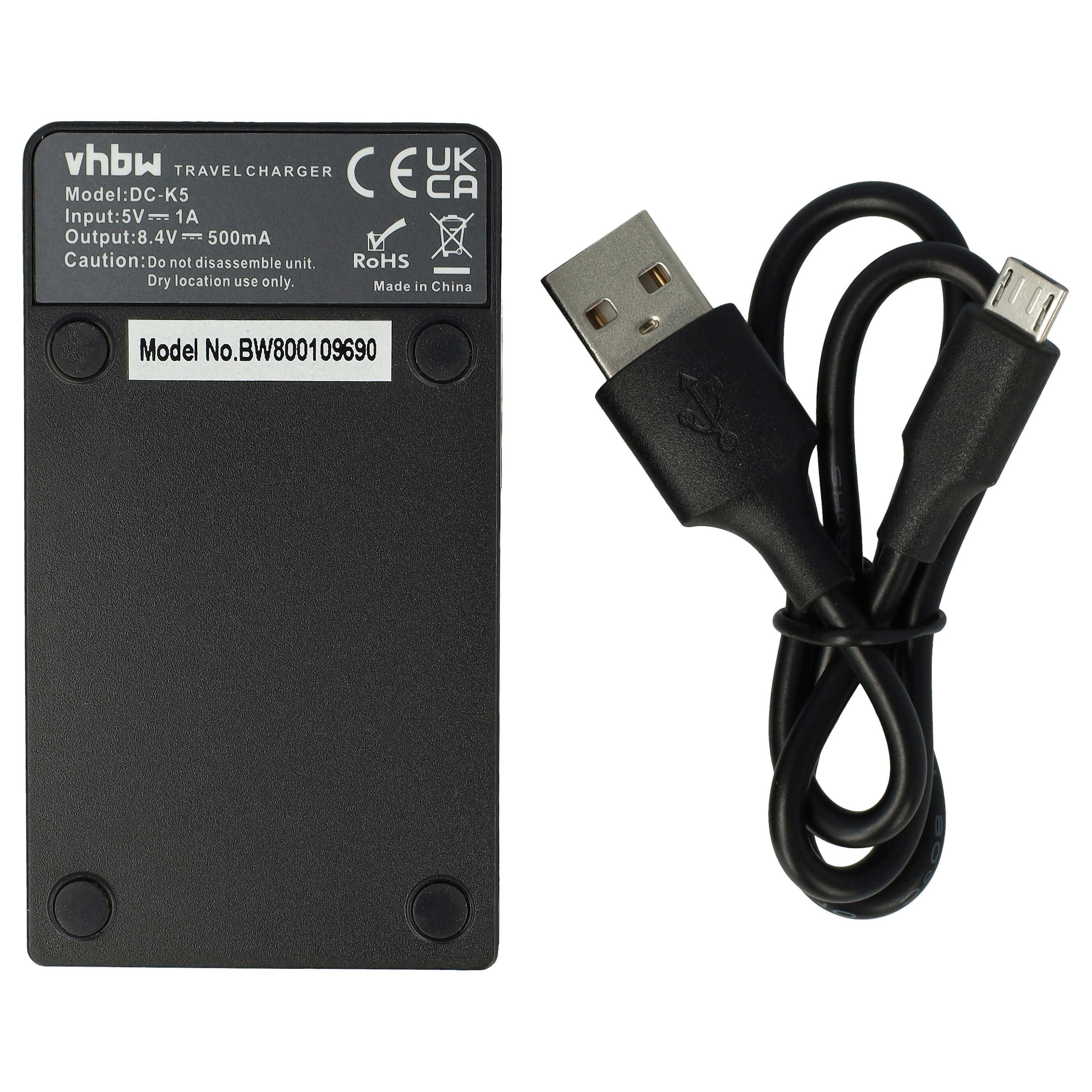 vhbw passend für Hitachi DZ-MV250, PV-BP8, DZ-MV230E, DZ-MV270A, DZ-MV270E, Kamera-Ladegerät