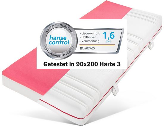 Taschenfederkernmatratze »Active Flex«, BeSports, 22 cm hoch, 480 Federn, bewertet mit Testnote 1,6 (GUT)* vom deutschen Prüfinstitut "Hansecontrol"