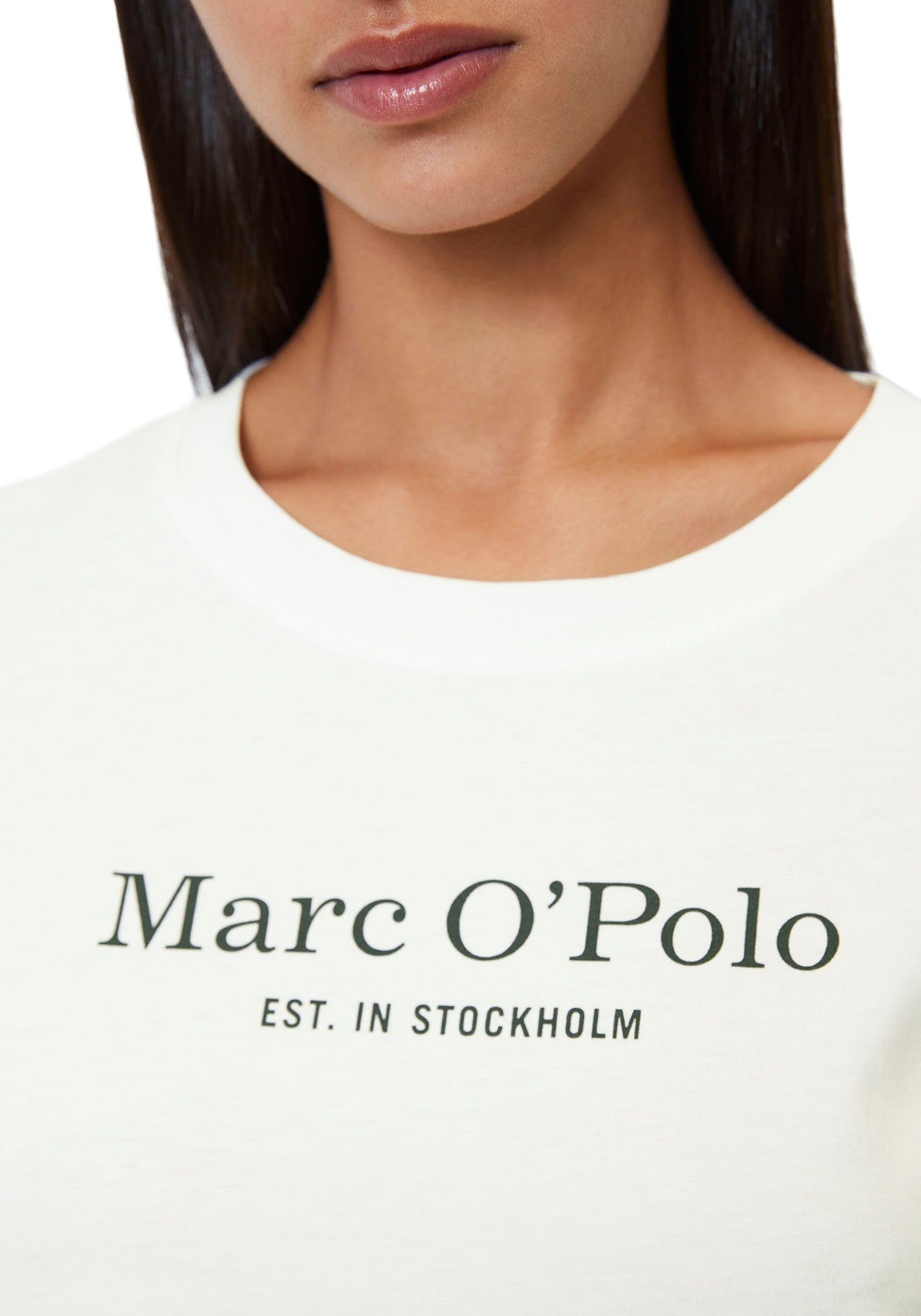 Marc O'Polo Unterziehshirt Mix & Match Cotton-Woven mit Logoprint auf der Brust