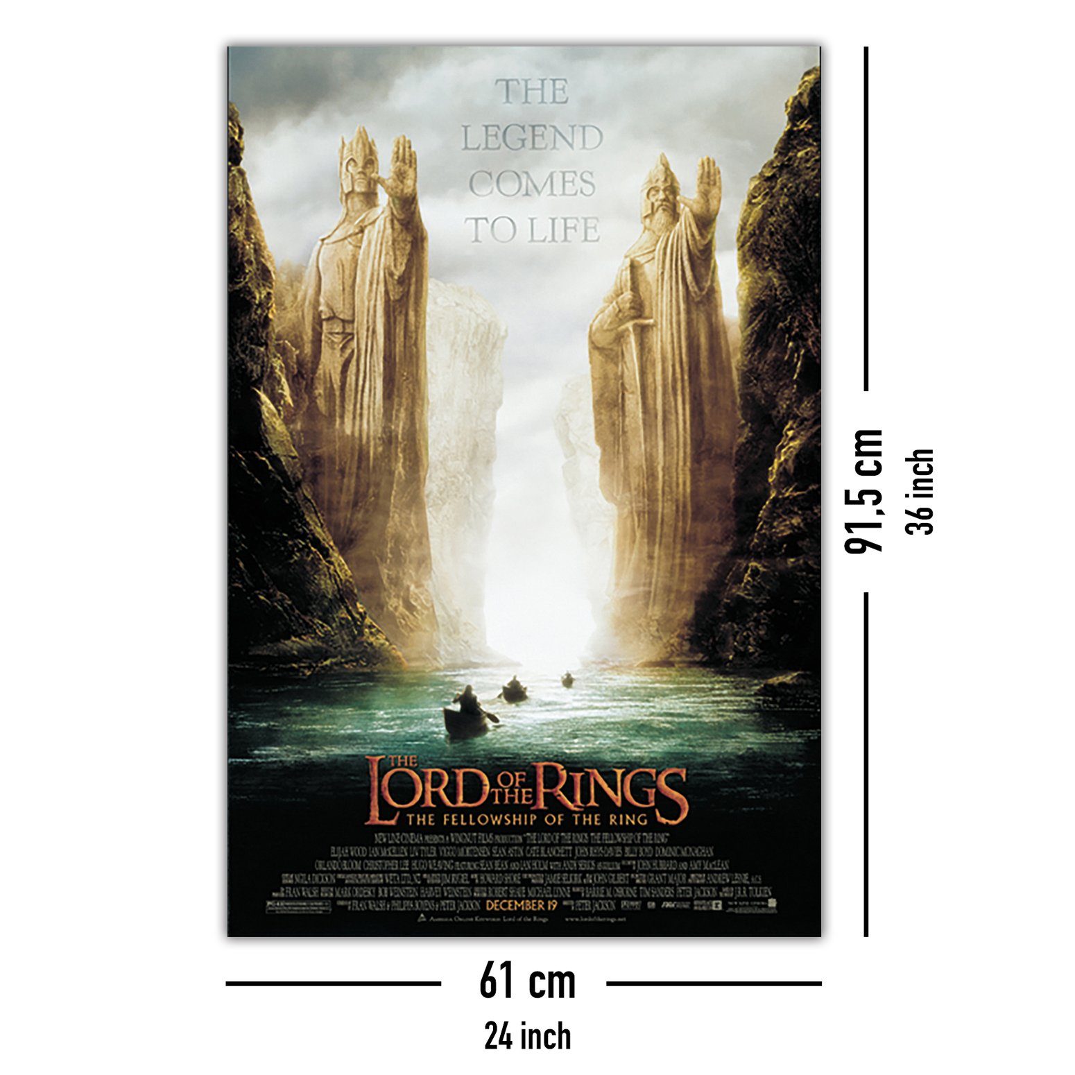 Close Up Poster Herr der Ringe Poster 61 x 91,5 cm 61 x 91,5 cm