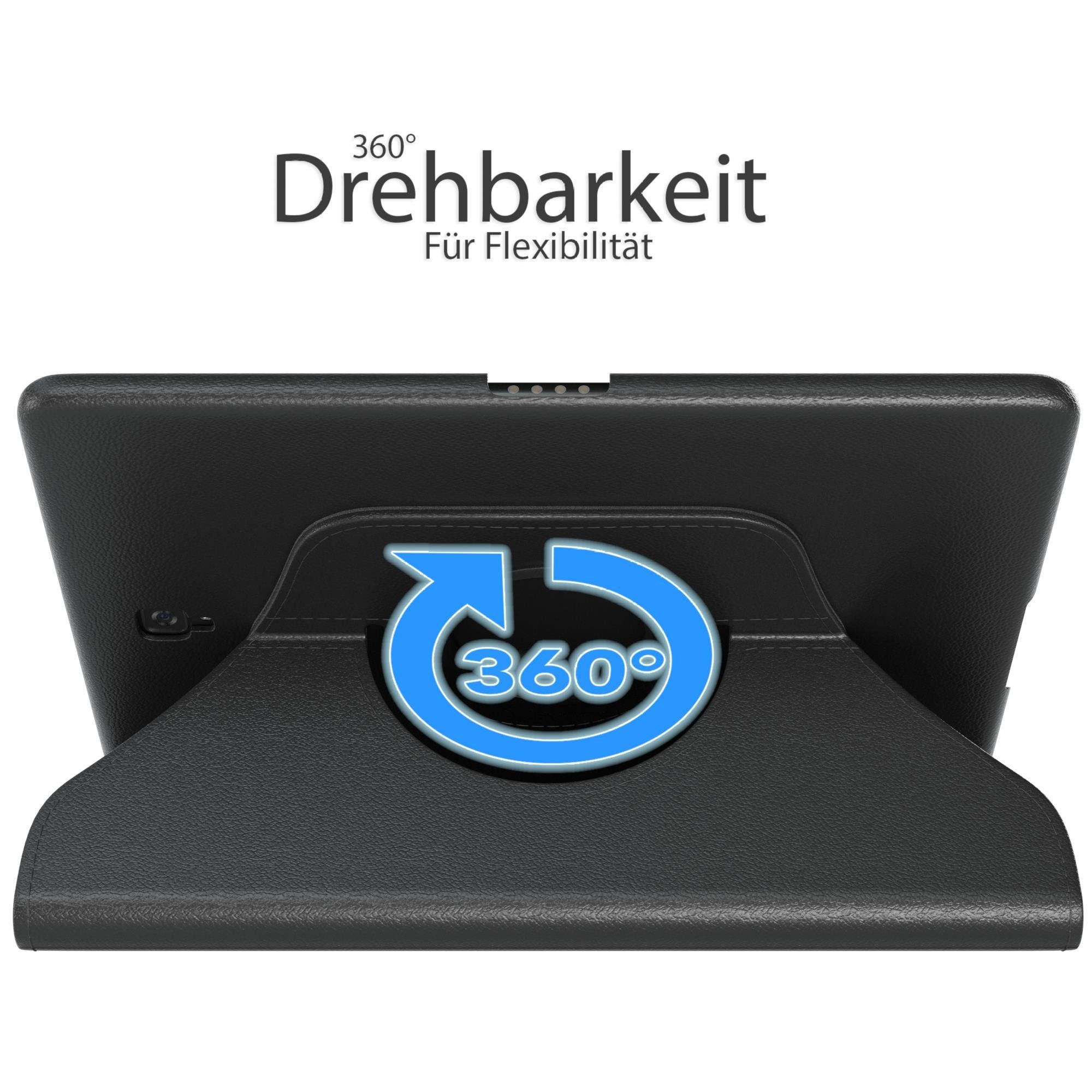 EAZY CASE Tablet-Hülle Rotation Case für Samsung Galaxy Tab S4 10,5 Zoll, Hülle 360° drehbar mit Standfunktion Etui Anti-Kratz Tasche Schwarz