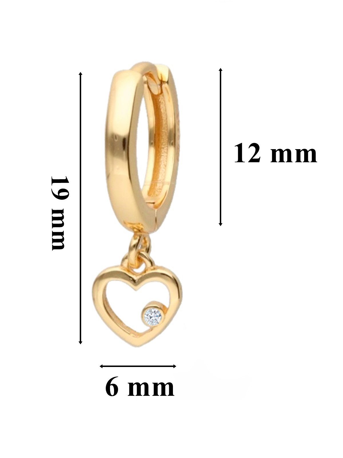 Goldene Hufeisen Paar Creolen Ohrringe Gold günstig online kaufen