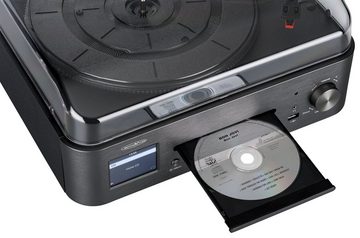Reflexion HIF2078INT Plattenspieler mit Lautsprecher Multifunktionsspieler (Plattenspieler mit Internetradio, UKW/DAB+, Bluetooth, MP3/CD, AUX-IN)
