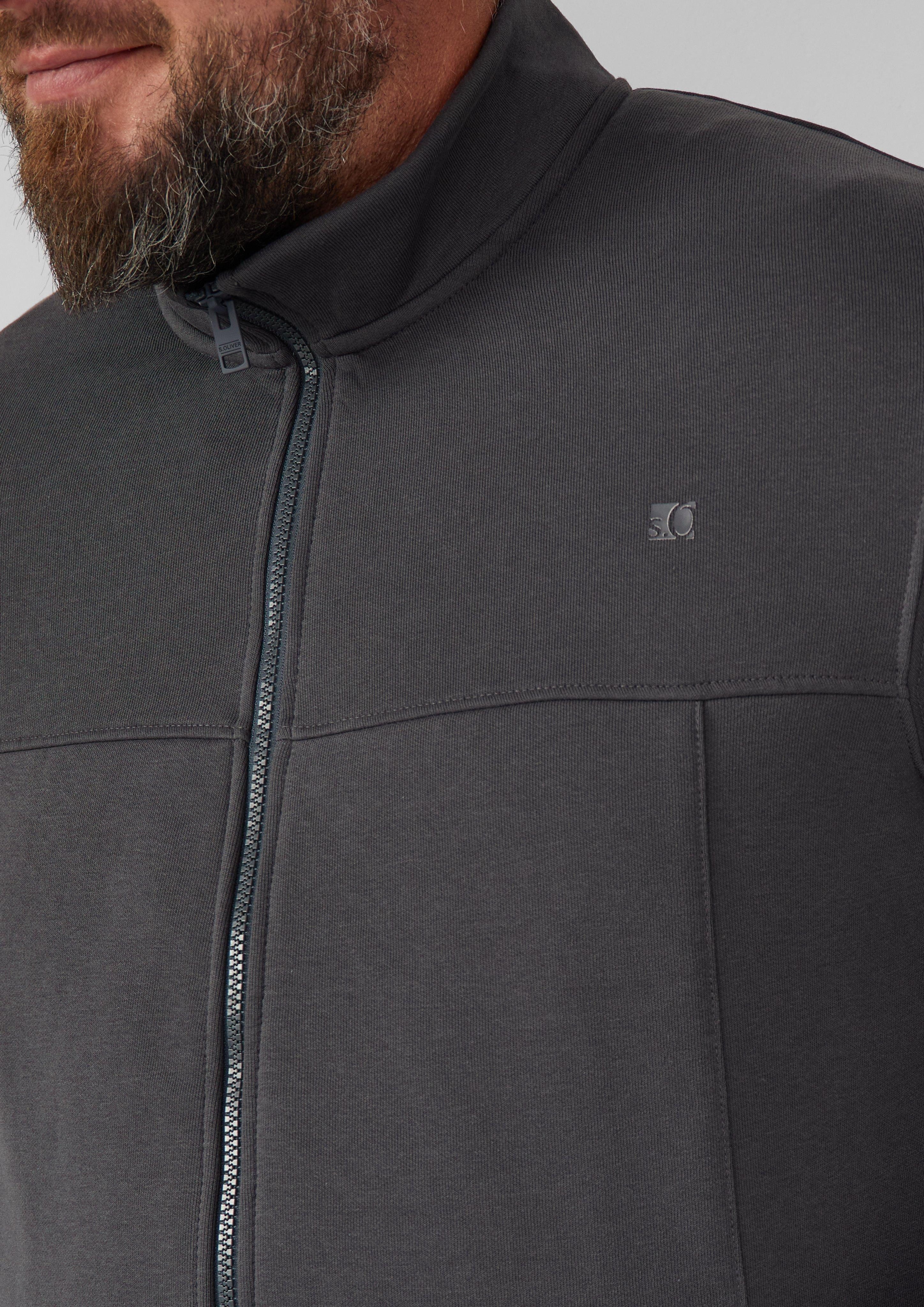 s.Oliver Allwetterjacke Sweatjacke mit Stehkragen und günstig online kaufen