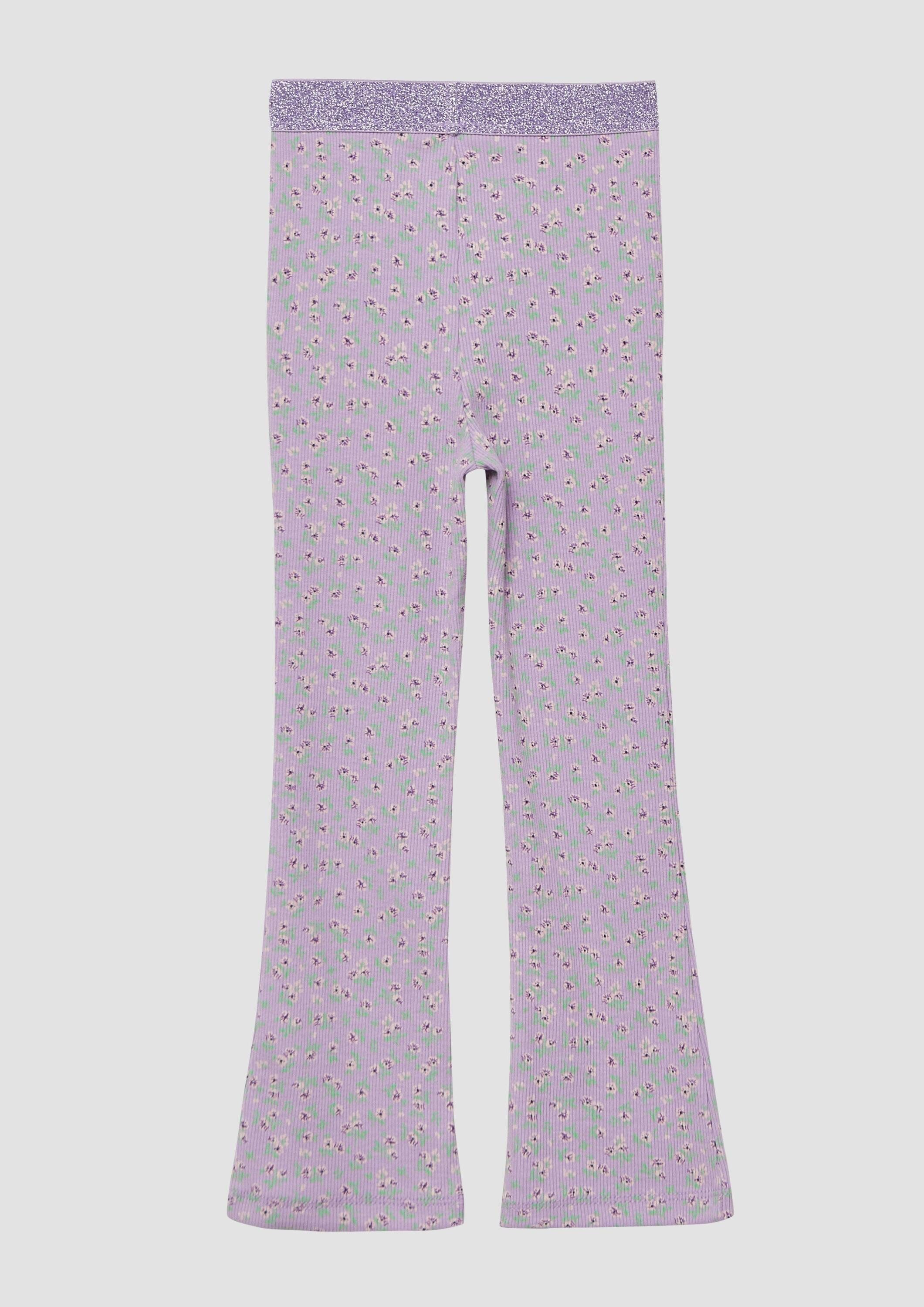 s.Oliver Leggings Leggings Ripp-Leggings mit Flared Leg