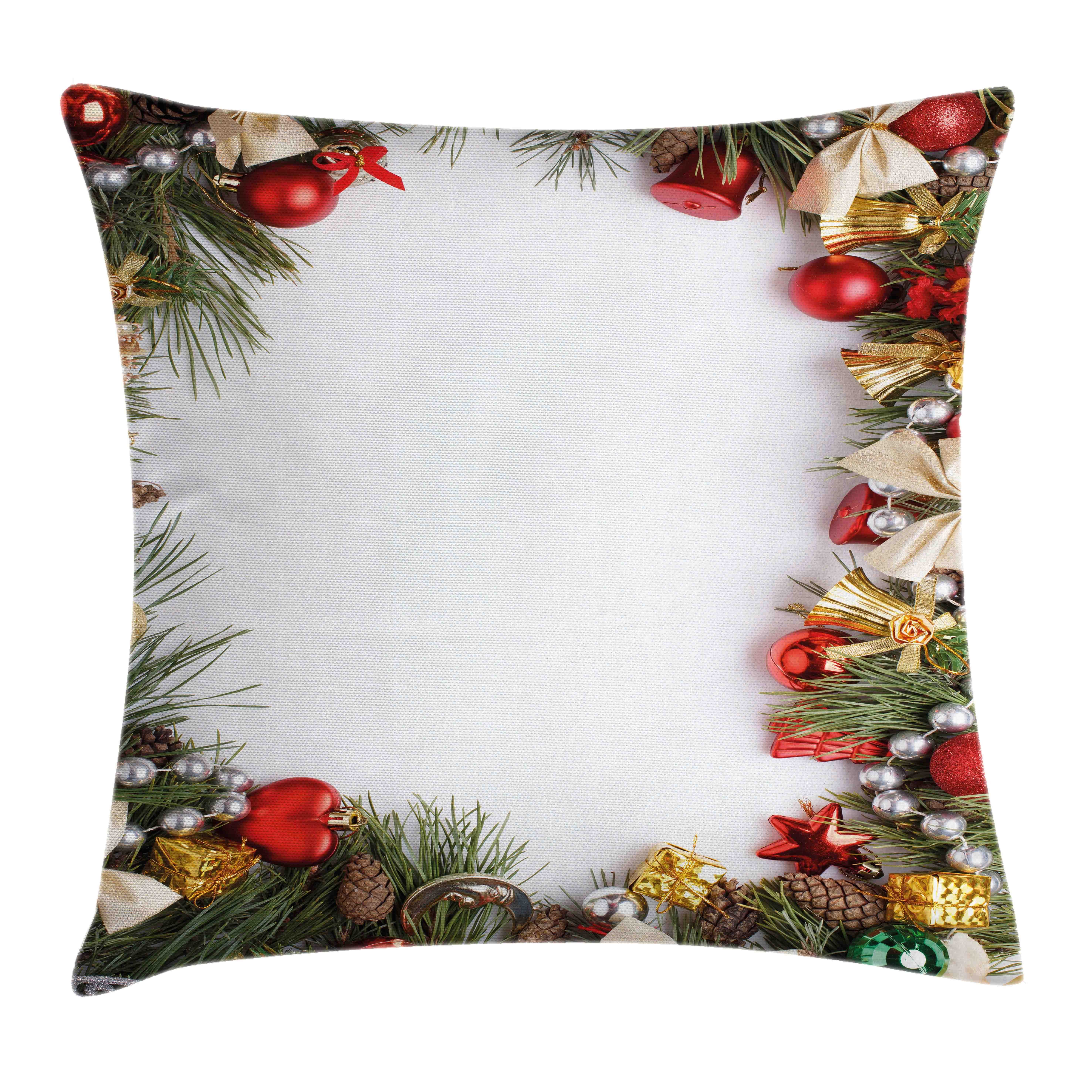 Kissenbezüge Reißverschluss Kissenhülle mit Farbfesten Farben Beidseitiger Druck, Abakuhaus (1 Stück), Weihnachten Dressed Weihnachtsbaum