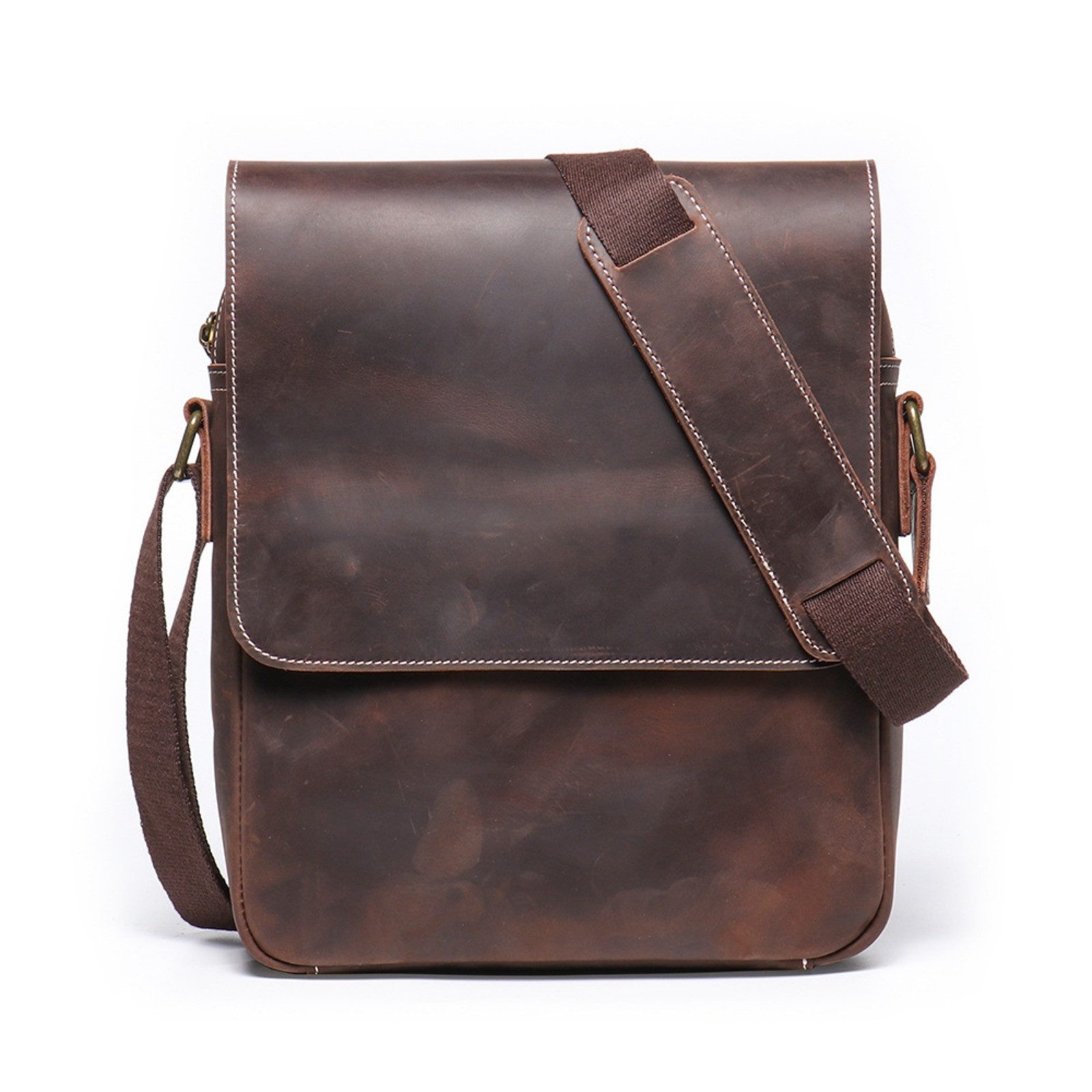 Umhängetasche Herren Leder Umhängetasche Vintage Messenger Schultertasche
