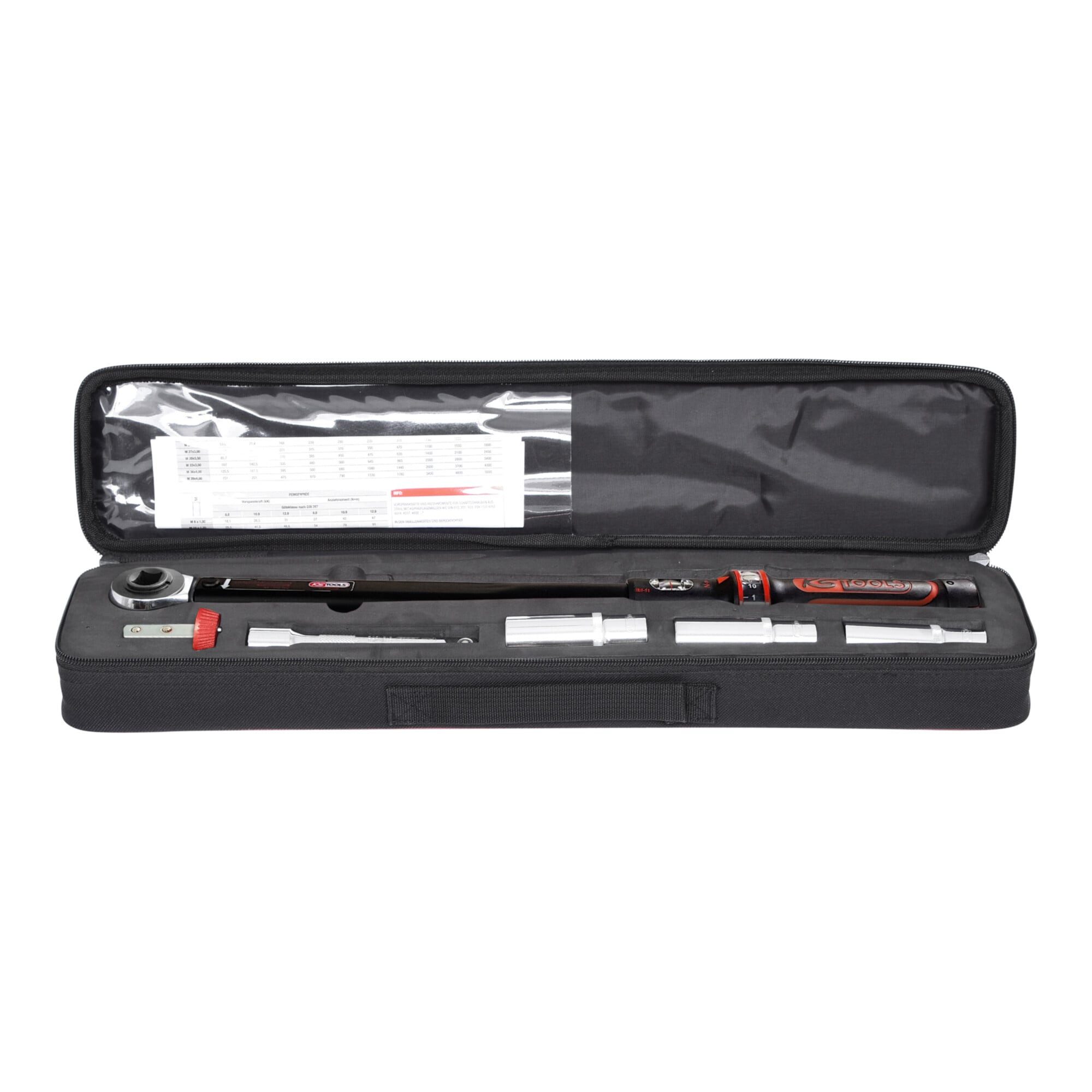 KS Tools Drehmomentschlüssel KS Tools 1/2"ERGOTORQUEbasic Drehmomentschlüssel-Satz, 40-200Nm, 6-tei