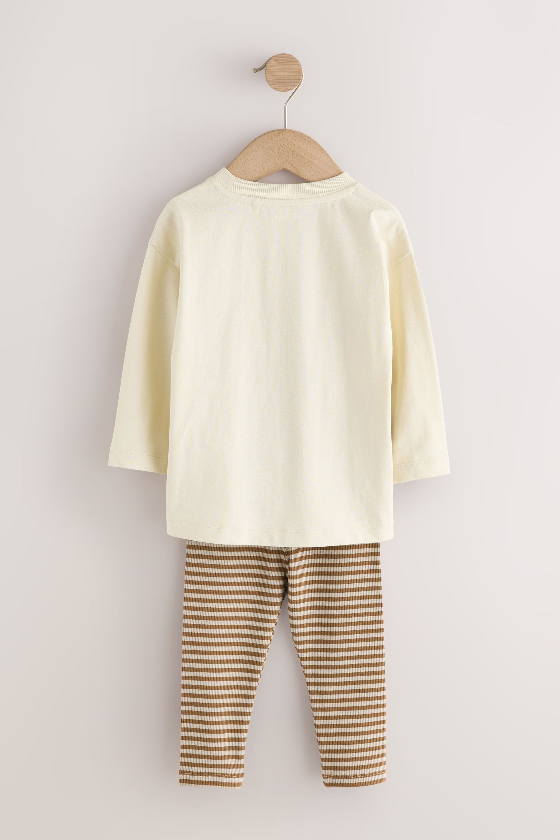 Next Langarmshirt & Leggings Oberteil mit Grafik-Print und Leggings im 2er-Set (4-tlg) – Bild 2 von 5