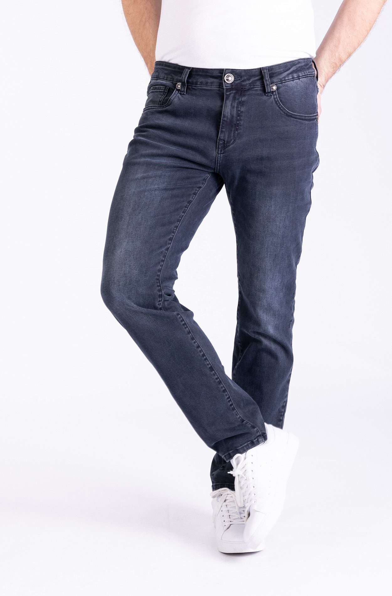 Blue Monkey 5-Pocket-Jeans Markus-darkblue denim