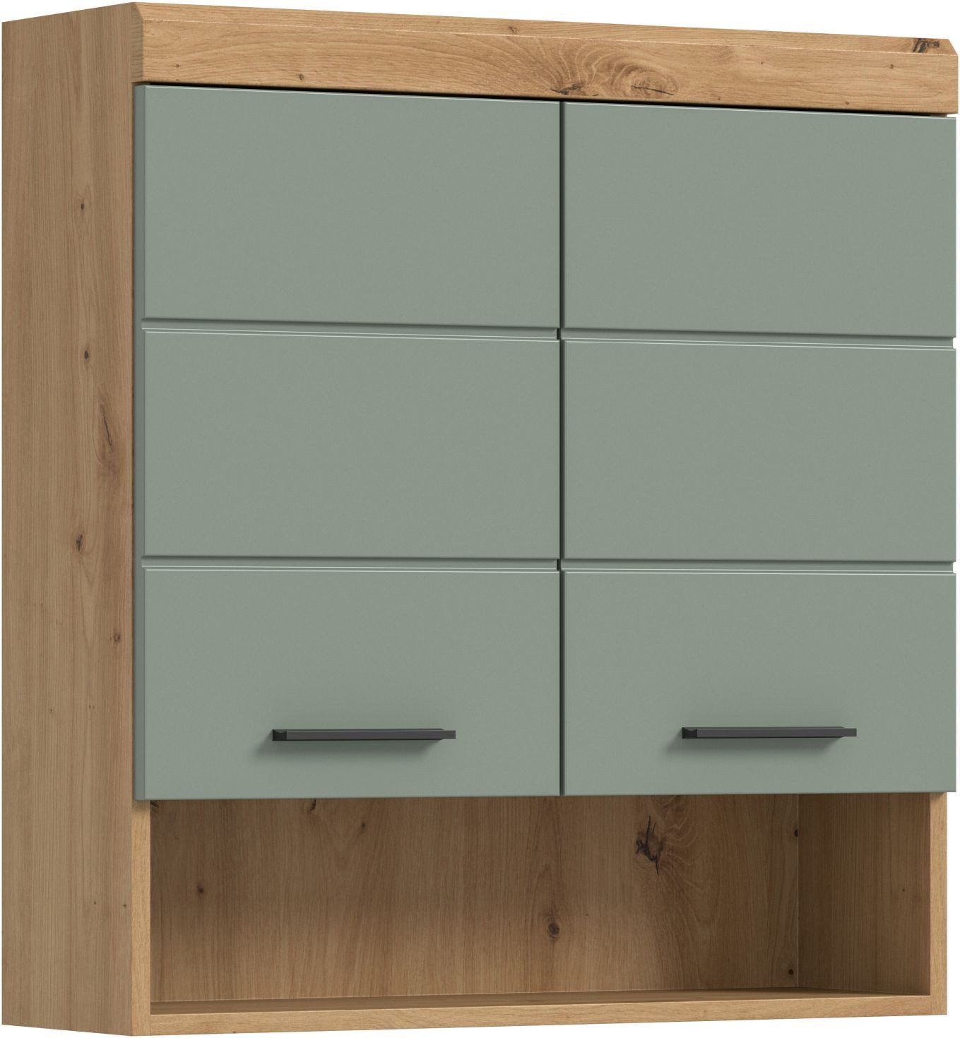 xonox.home Hängeschrank Artisan Eiche Nachbildung Salbei Nachbildung Melamin 74x79x24 cm