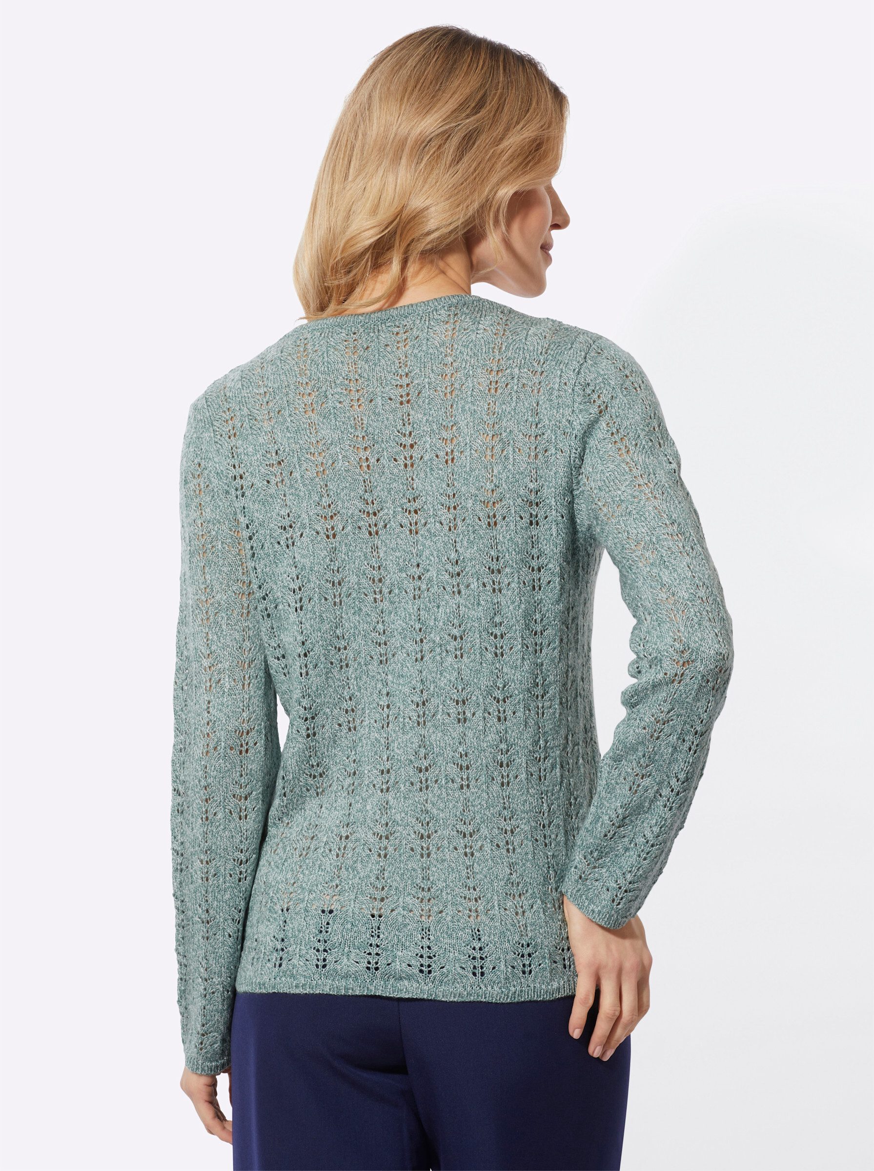 Sieh an! Strickpullover Ajour-Pullover Langarm Ajour günstig online kaufen