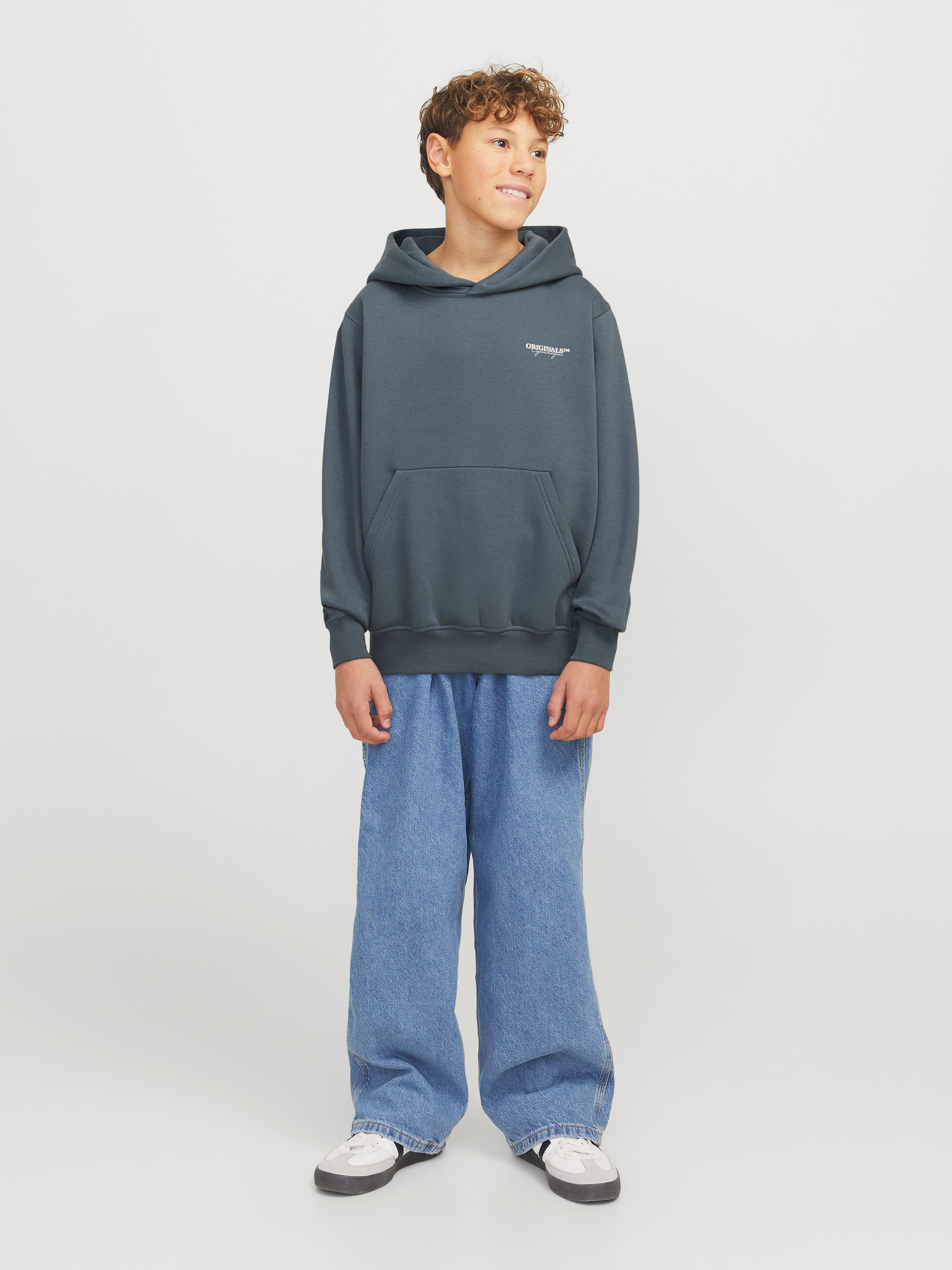 Jack & Jones Junior Kapuzensweatshirt JORISLINGTON BACK SWEAT HOOD SN JNR