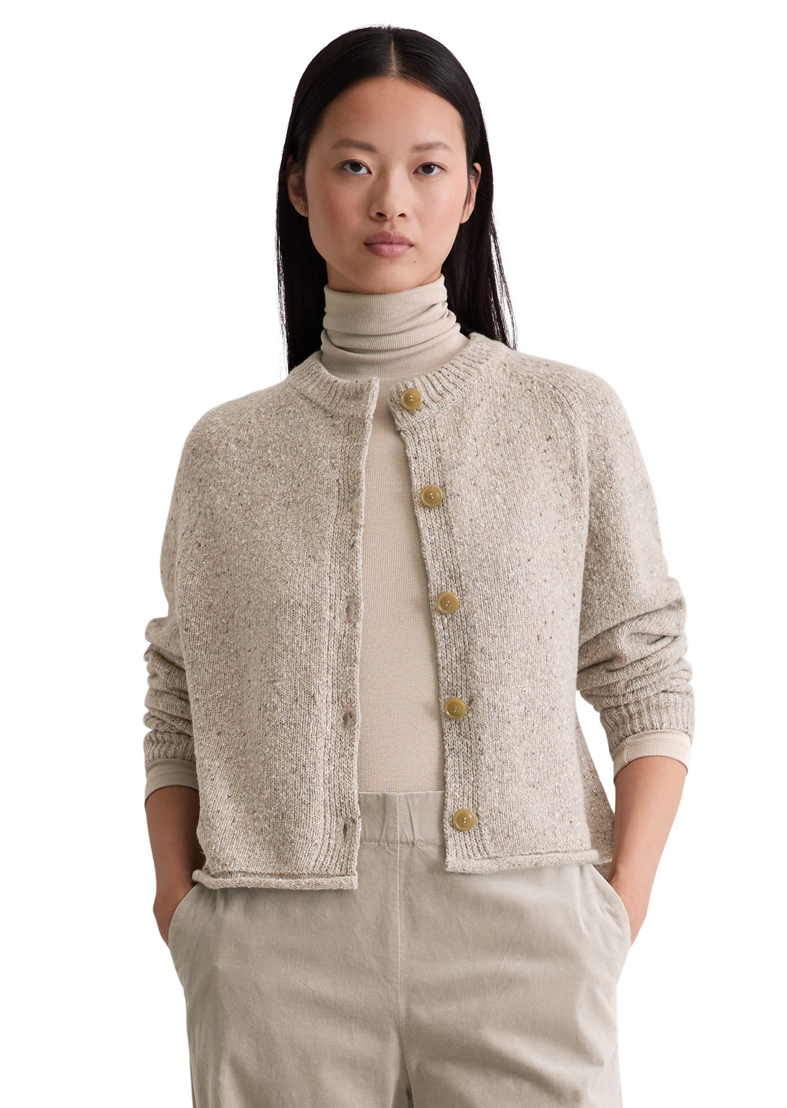 Marc O'Polo Cardigan aus Schurwolle-Mix günstig online kaufen