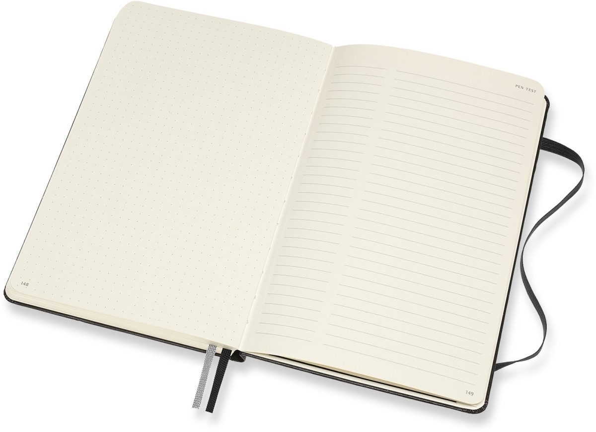 Notizbuch Bullet Notizbuch Large A5 120g/qm 80 Blatt Punktraster Hardcover schwa