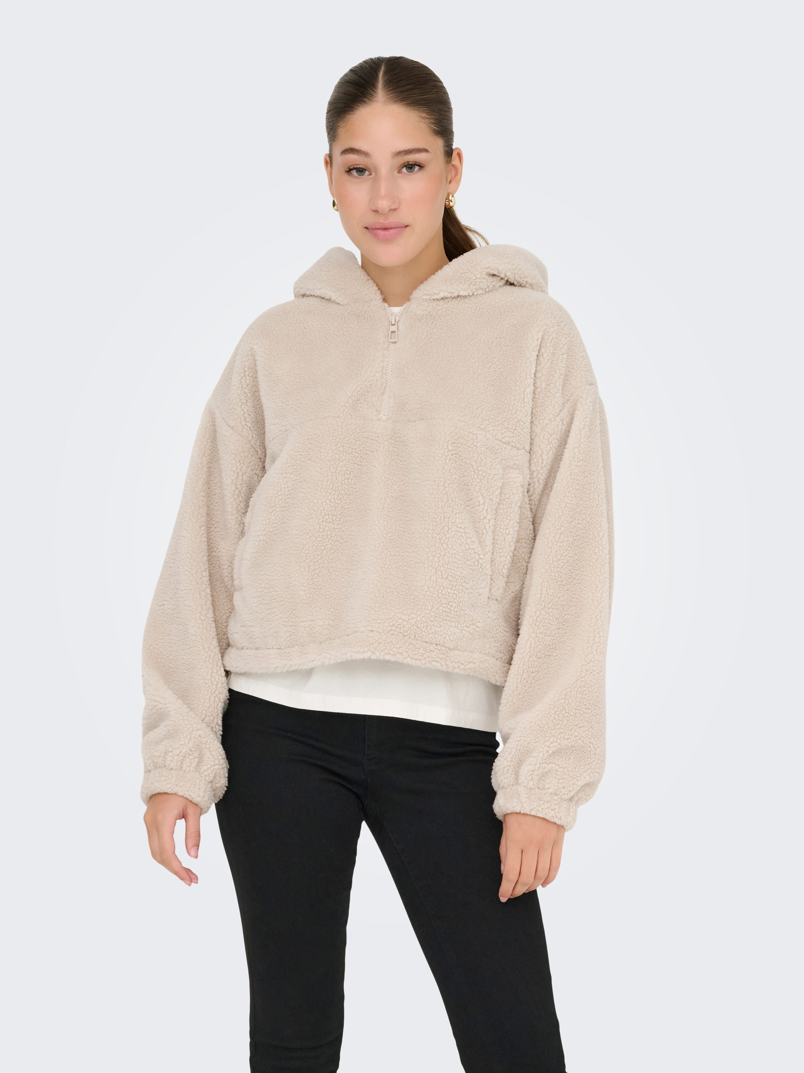ONLY Fleecejacke ONLSIENA TEDDY ANORAK LIFE günstig online kaufen
