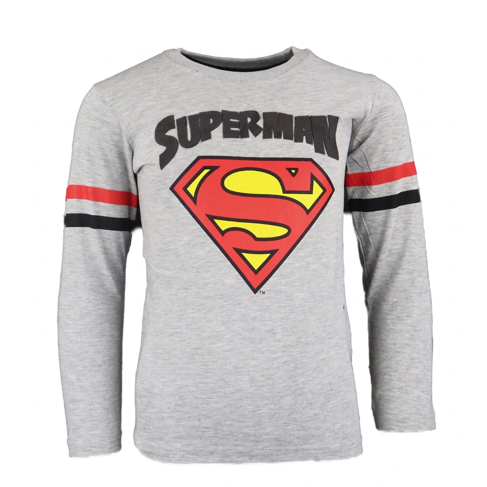 DC Comics Print-Shirt DC Comics Superman Kinder Jungen langarm T-Shirt Langarmshirt Gr. 104