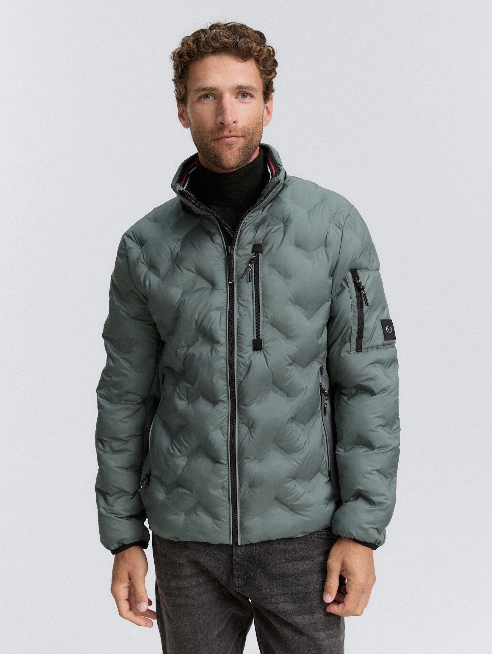 TOM TAILOR Outdoorjacke Jacken Hybrid Steppjacke mit verstaubarer Kapuze günstig online kaufen