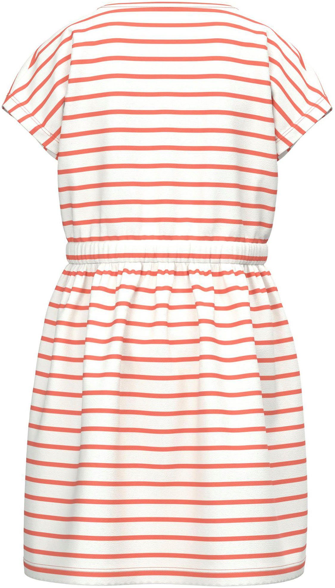 Coral NOOS NKFMIE Y/D DRESS SS It STRIPES Name Minikleid