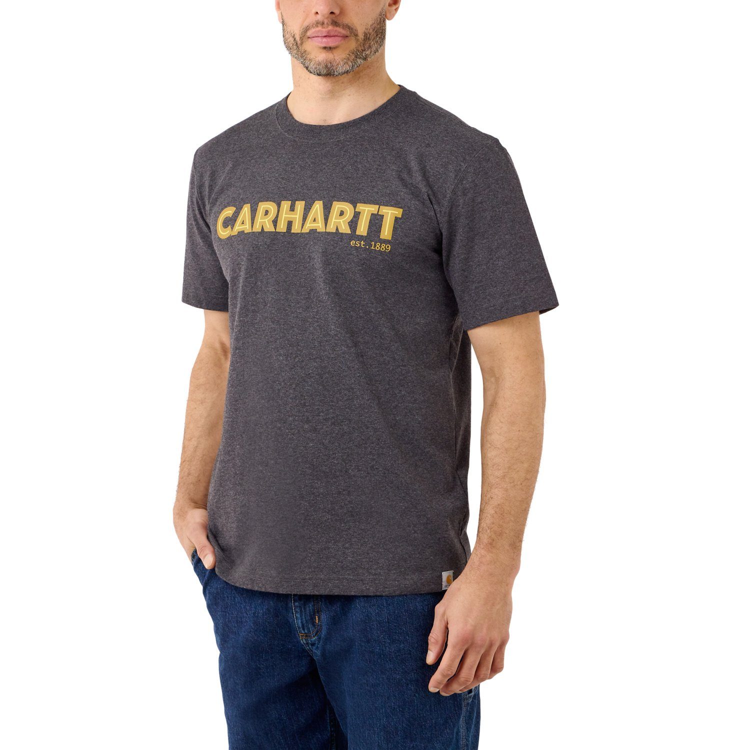 Carhartt T-Shirt Carhartt Herren T-Shirt Logo Graphic Adult carbon heather