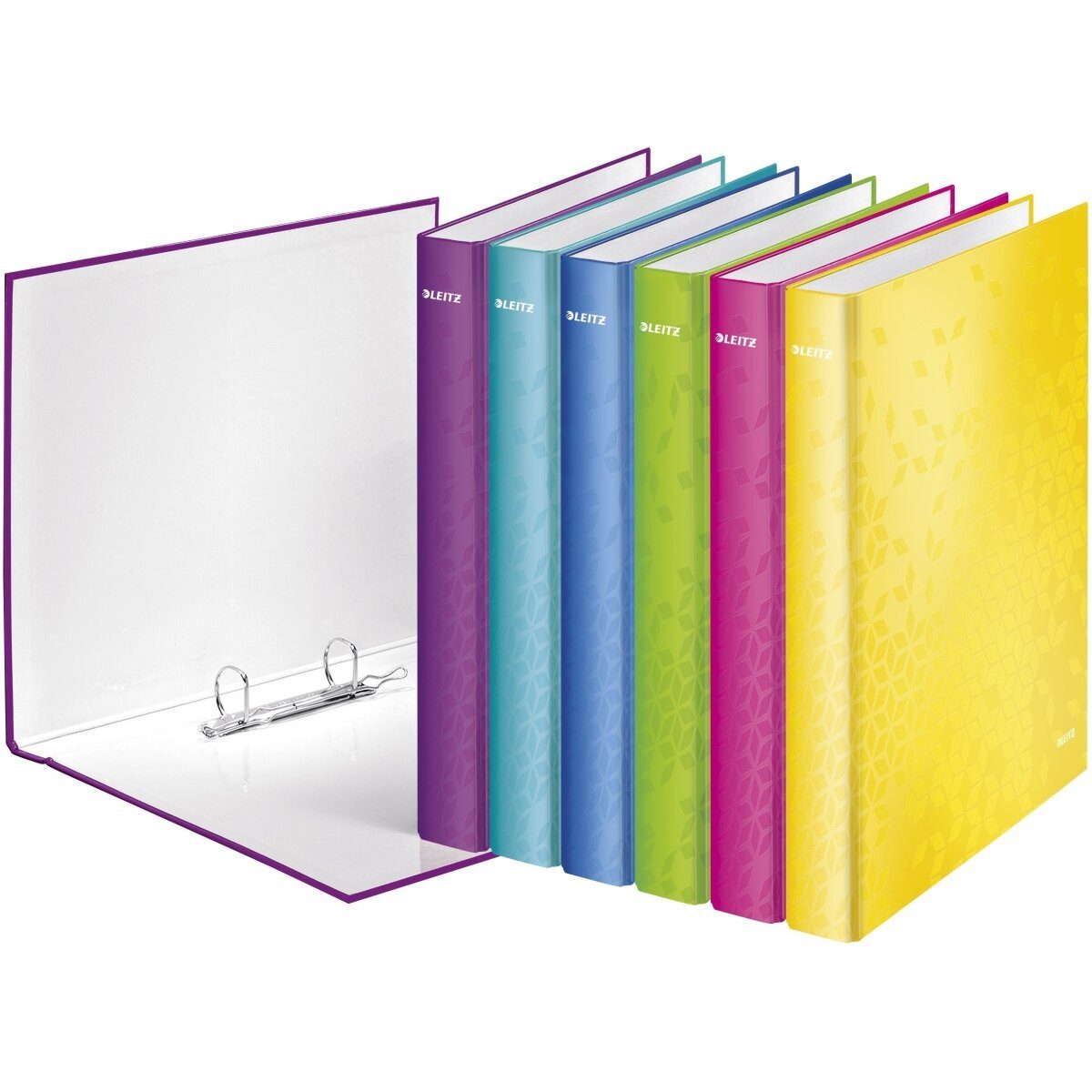 Leitz Projektmappe 4589 WOW A4 PP 6 Fächer eisblau