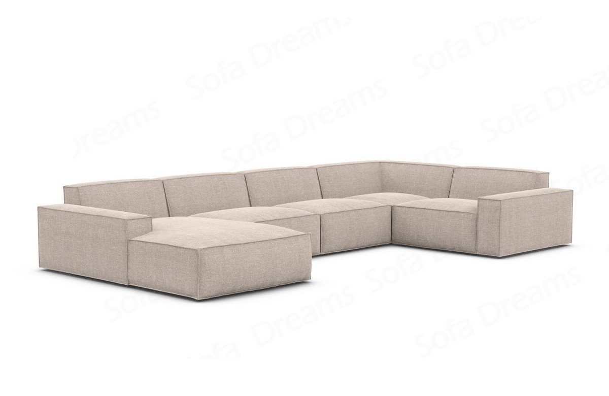 Sofa Dreams Wohnlandschaft Sofa Strukturstoff Polstersofa günstig online kaufen