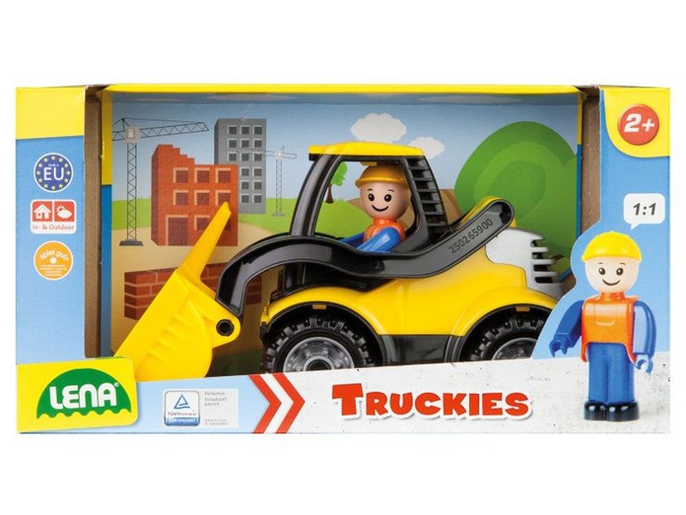SIMM Spielwaren Spielzeug-Radlader Truckies Schaufellader mit Spielfigur und beweglicher Schaufel