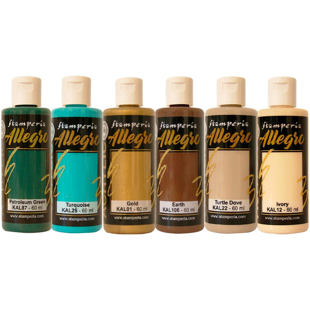 Stamperia Acrylfarbe Всеgro Acrylic Masquerade, 6er-Set