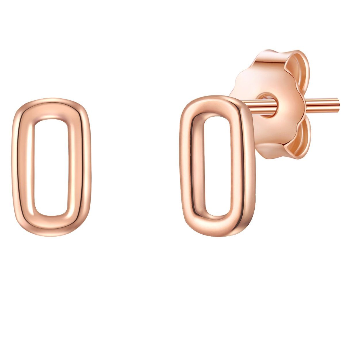 Paar Ohrstecker rosegold