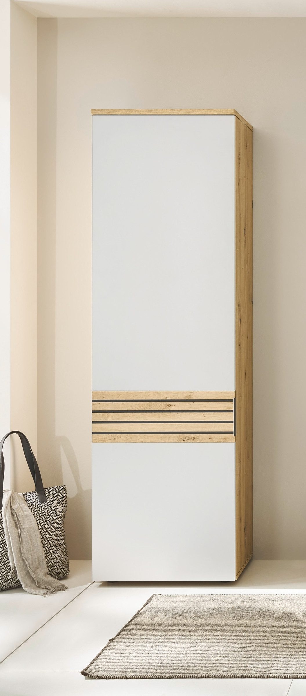 PREISBRECHER Garderobenschrank Melisande 60 x 200 x 38 cm (B/H/T)