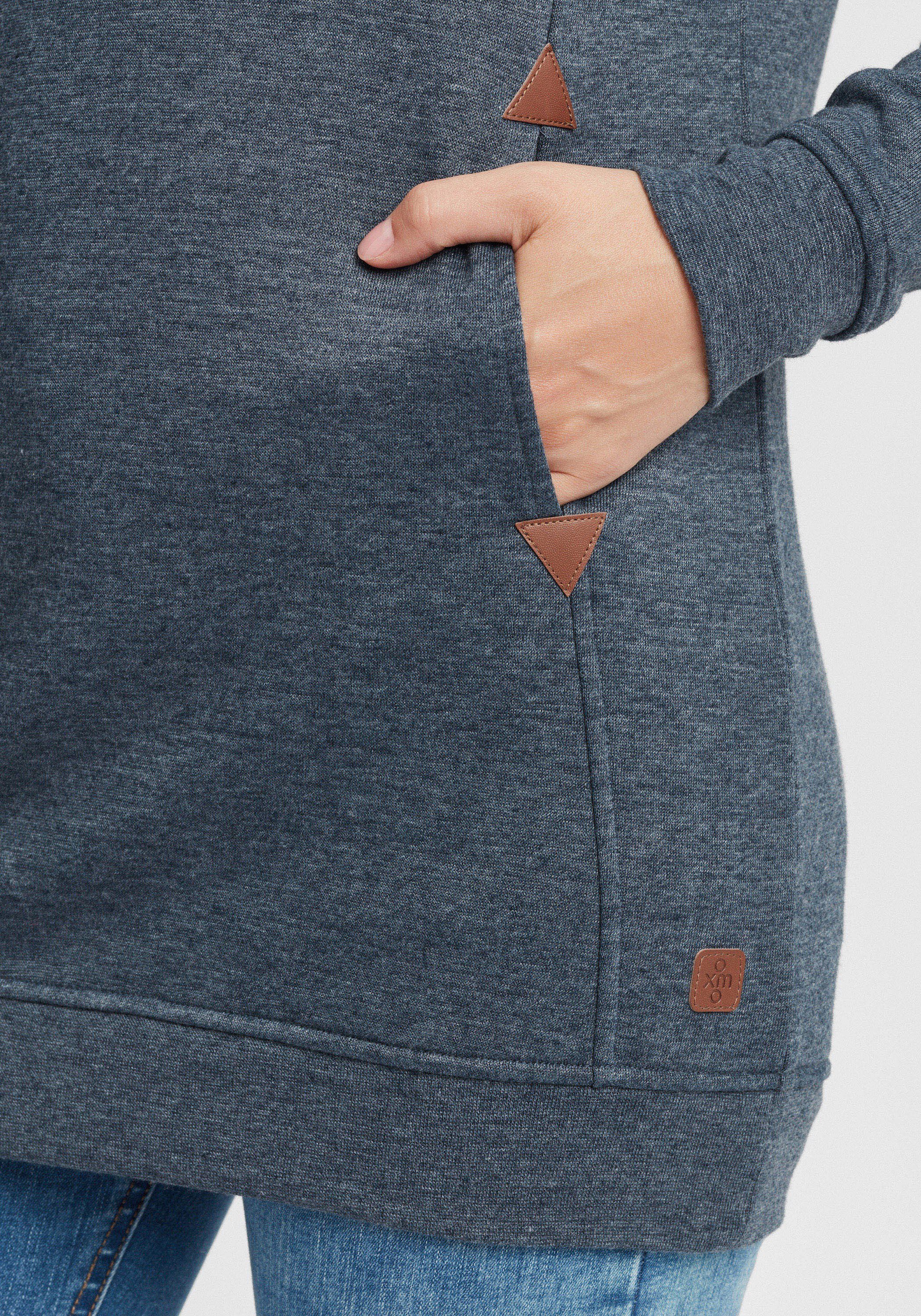 OXMO Hoodie OXVicky Kapuzenpullover lang geschnitten