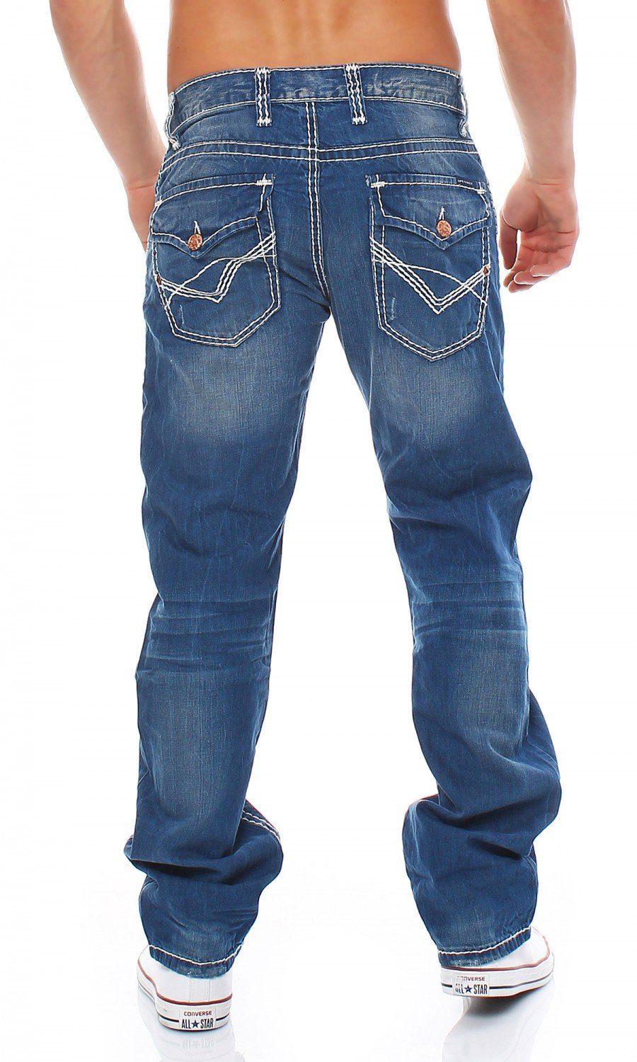 Cipo Baxx Herren Jeans & Regular-fit-Jeans C-0738 Regular Fit Baxx & Cipo