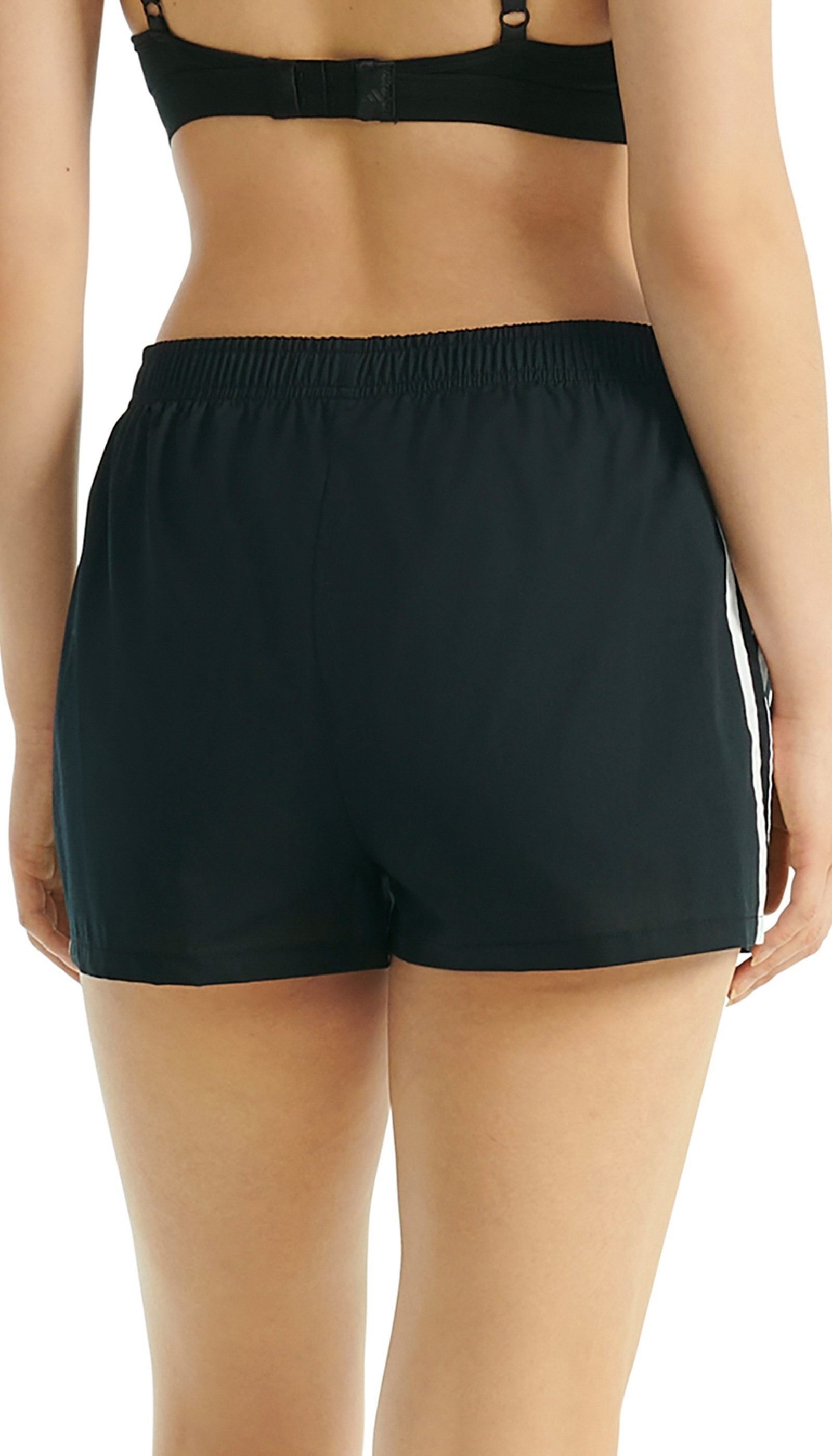 adidas Sportswear Webshorts Sport Active Essentials Cotton 3 Stripes überzogener, elastischer Bund, Pure Cotton, weites Bein, atmungsaktiv – Bild 5 von 5