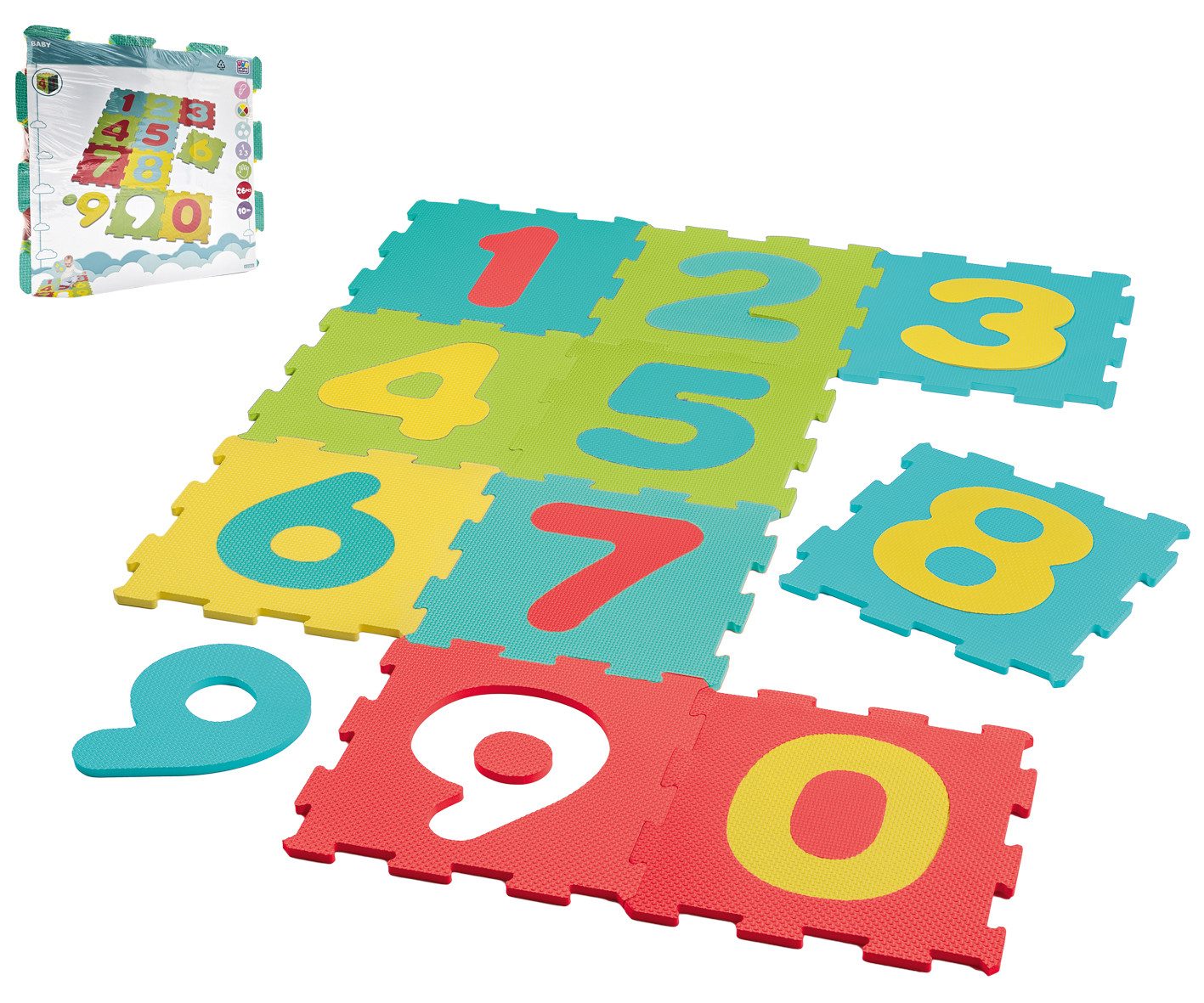 Happy People Puzzle Puzzlematte Zahlen, 10 Puzzleteile