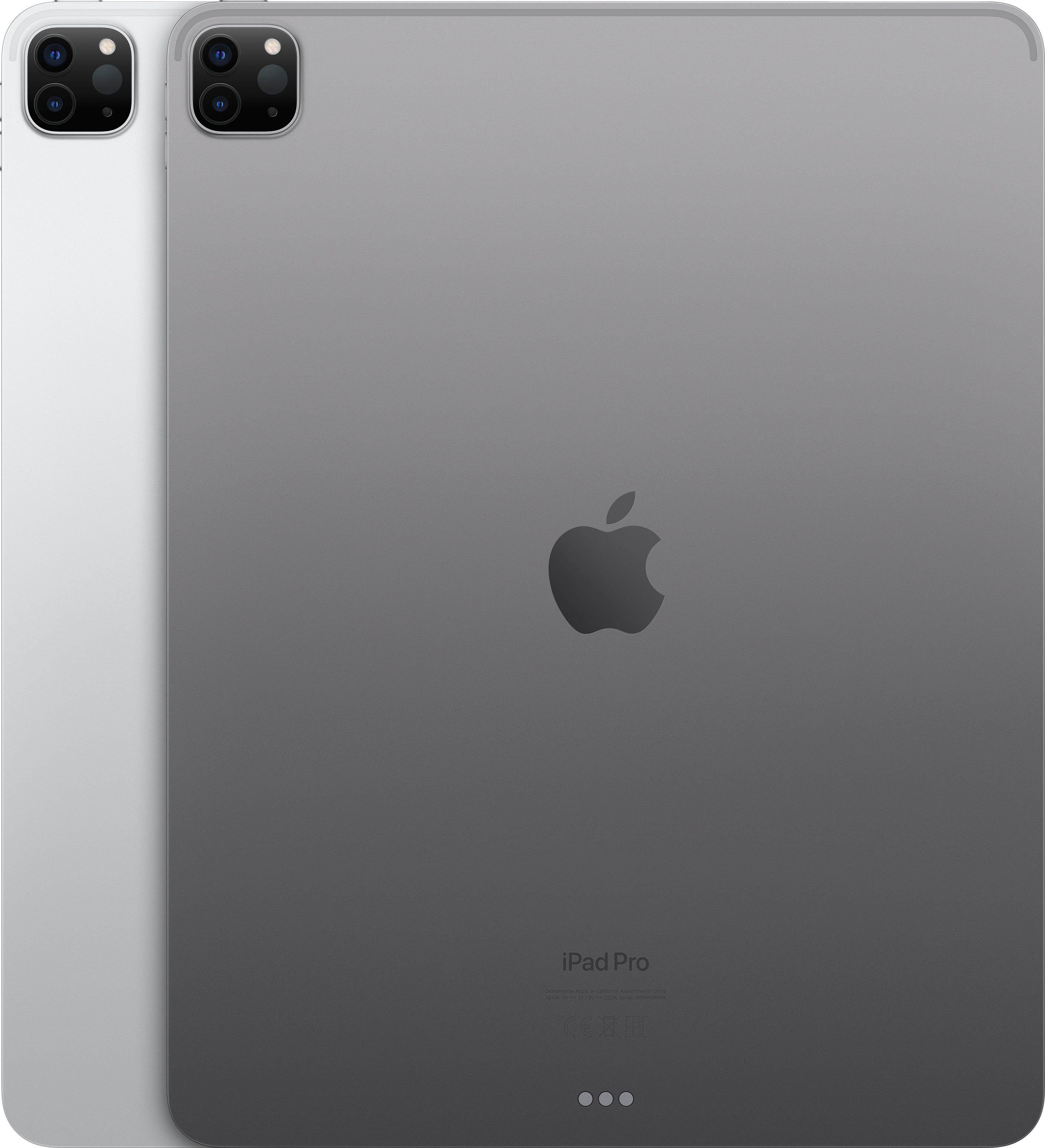 (12,9", Cellular 5G) Pro iPadOS, Space 1024 GB, iPad 2022 Wi‑Fi Tablet Apple Grey + 12,9"